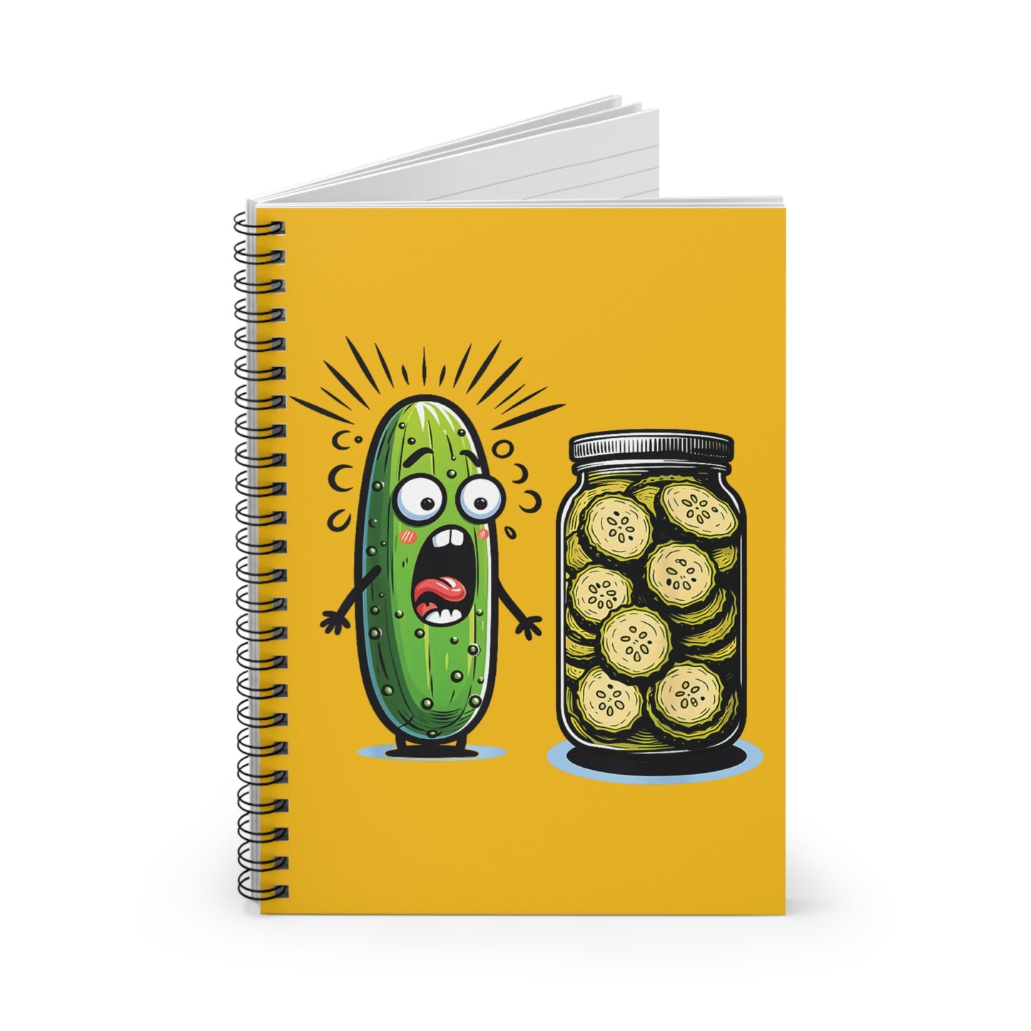 Horrified Pickle Spiral Notebook - Ruled Line