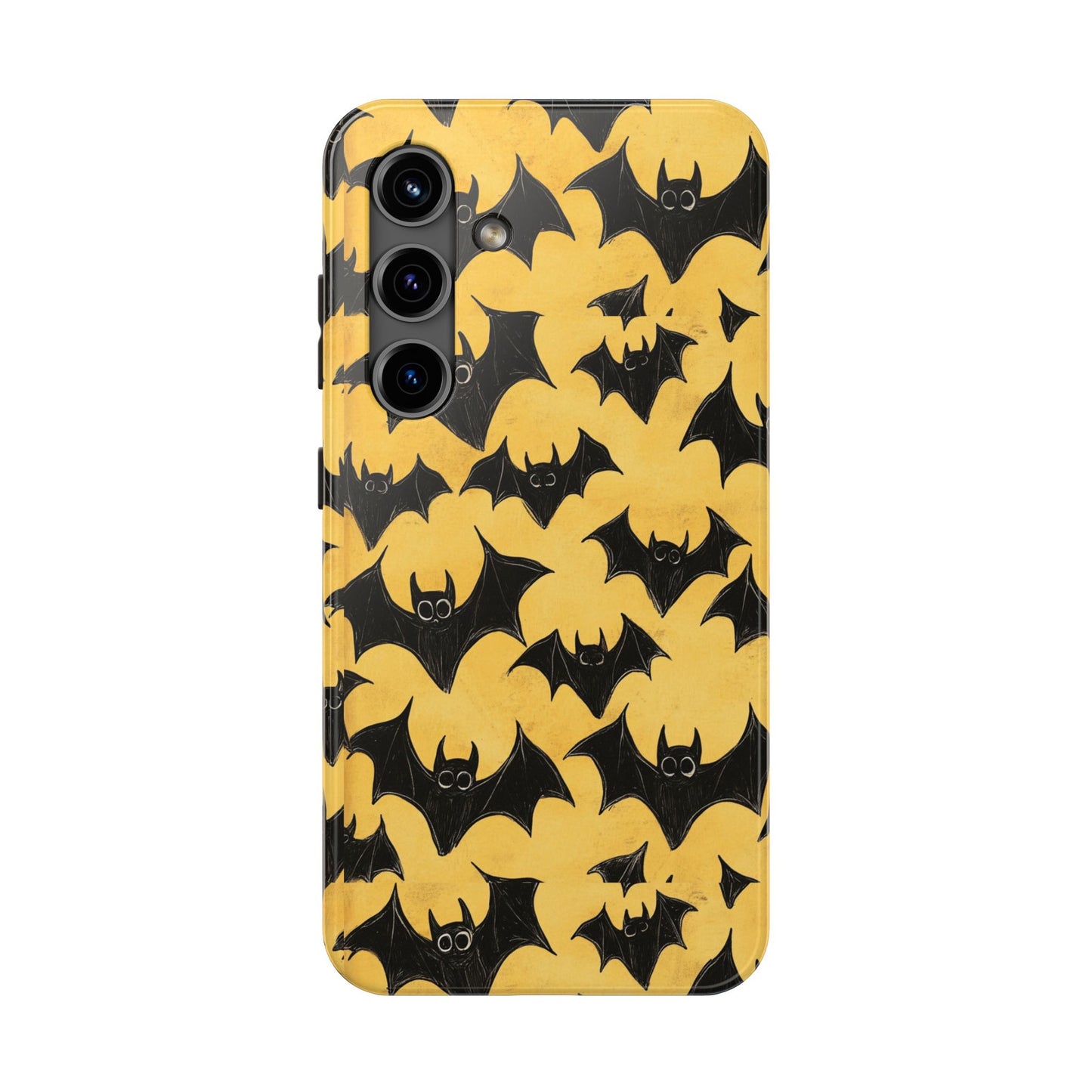 Halloween Yellow Bats Tough Phone Cases