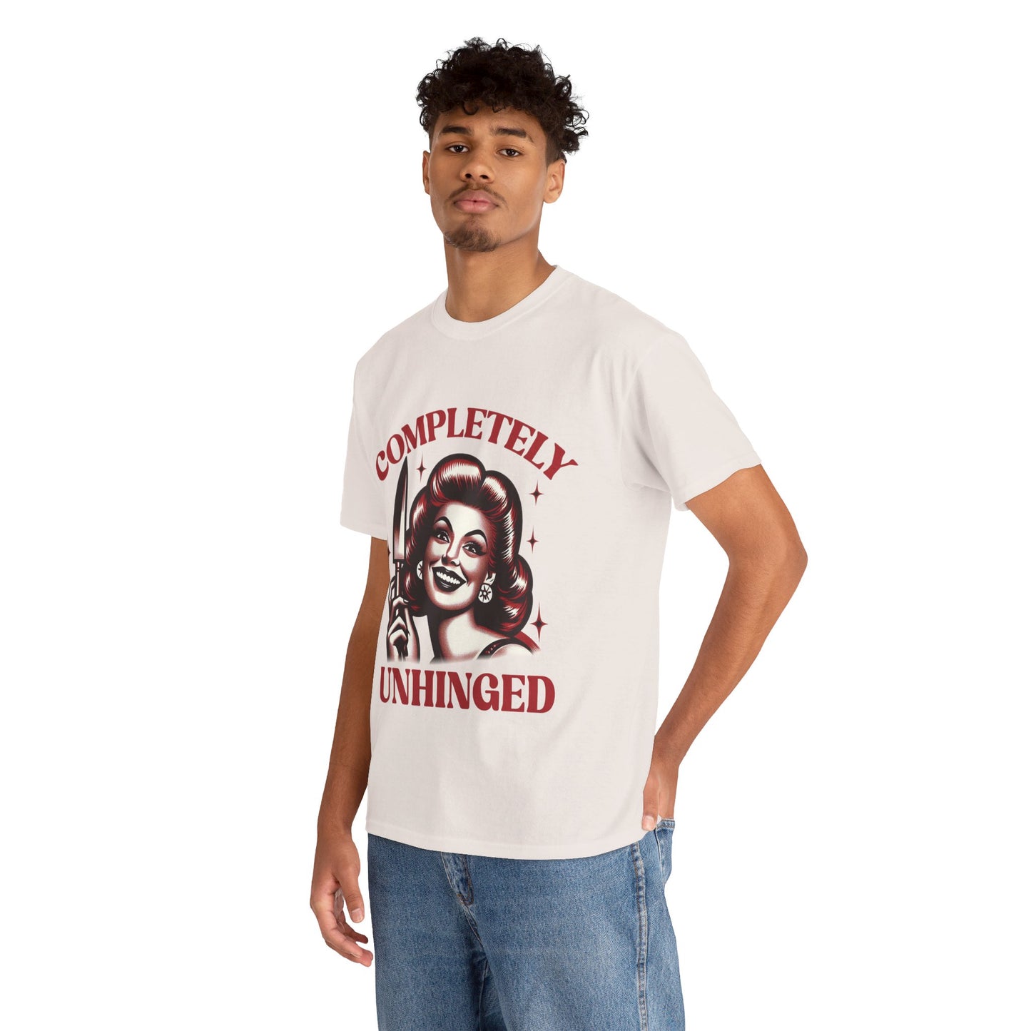 Completely Unhinged Unisex Heavy Cotton Tee