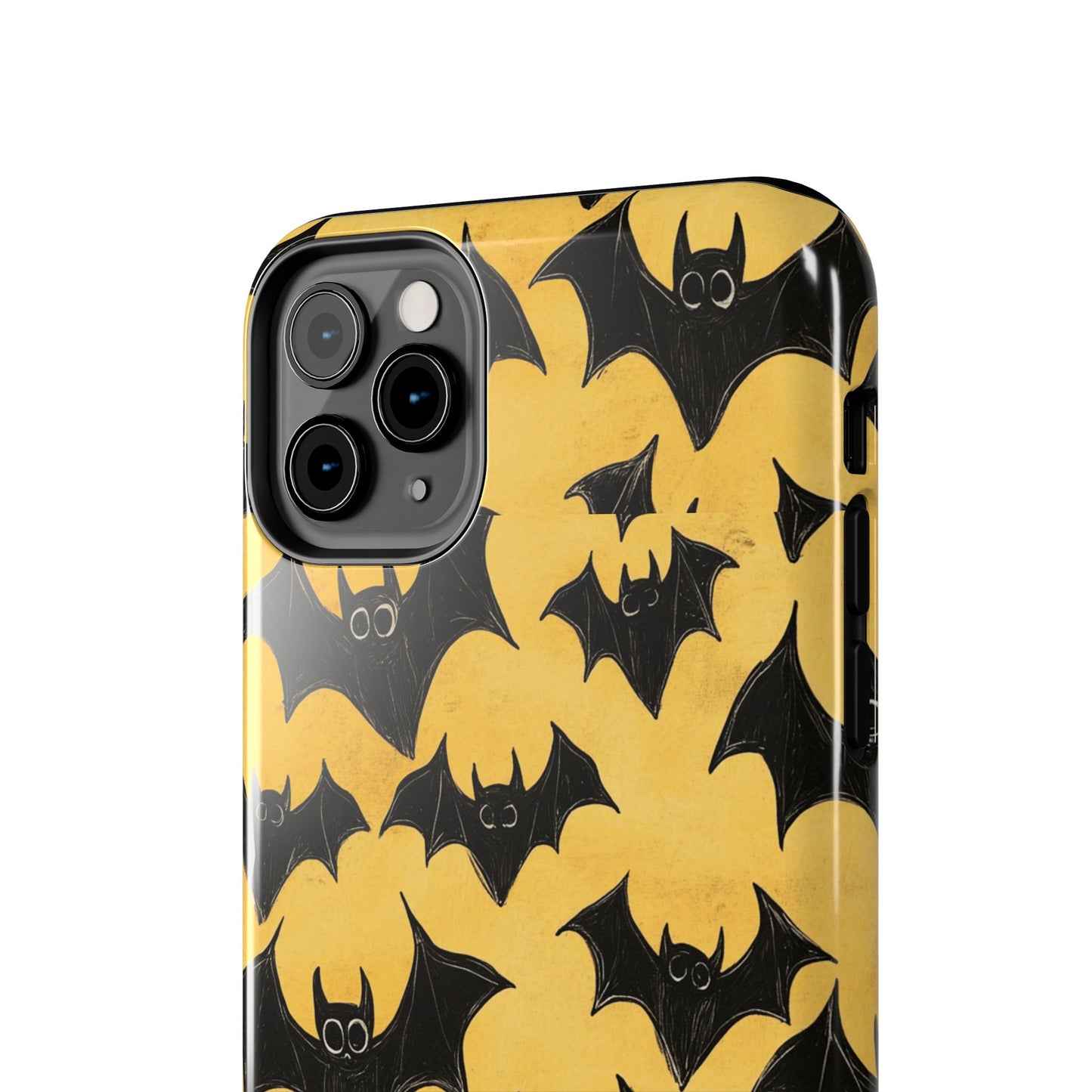 Halloween Yellow Bats Tough Phone Cases