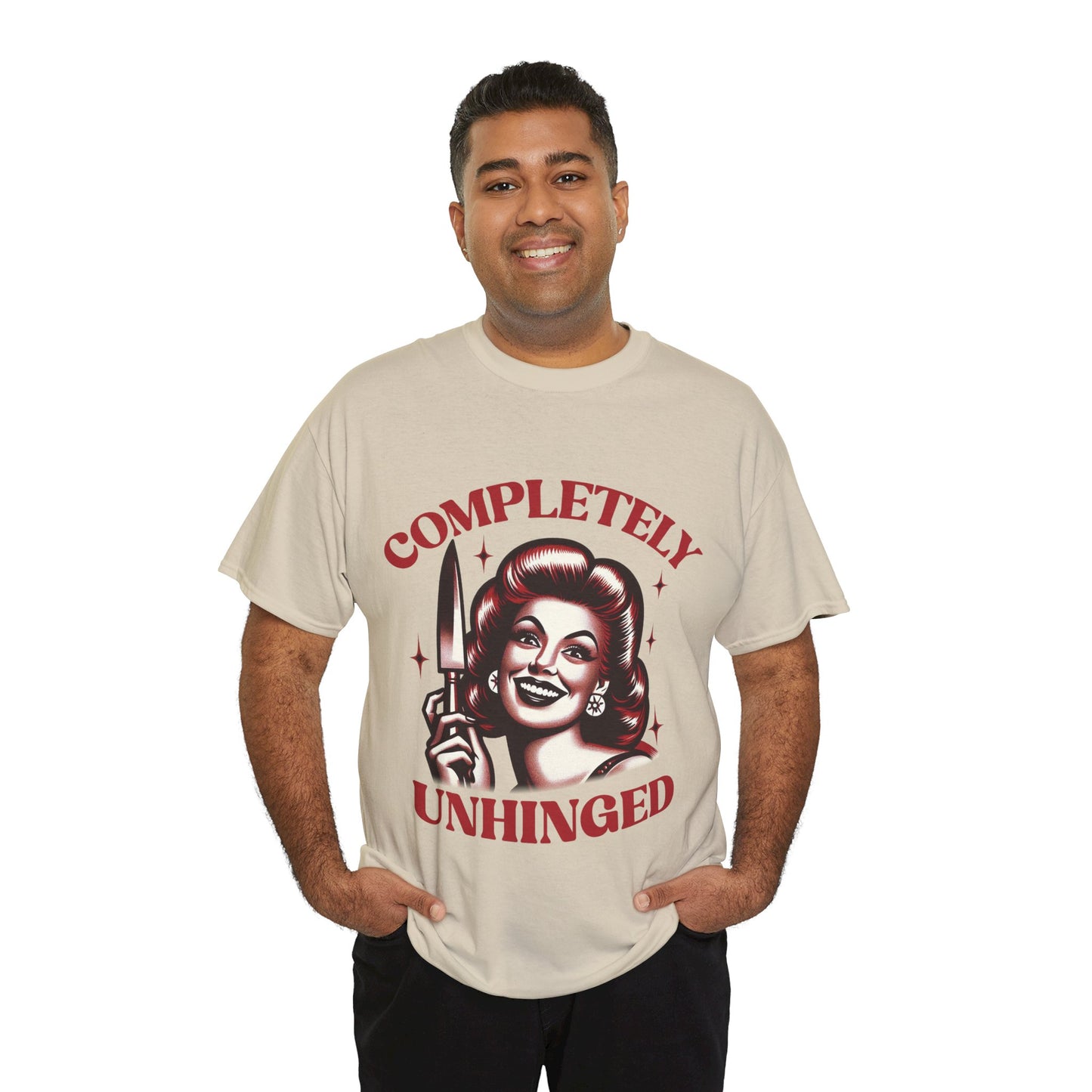 Completely Unhinged Unisex Heavy Cotton Tee