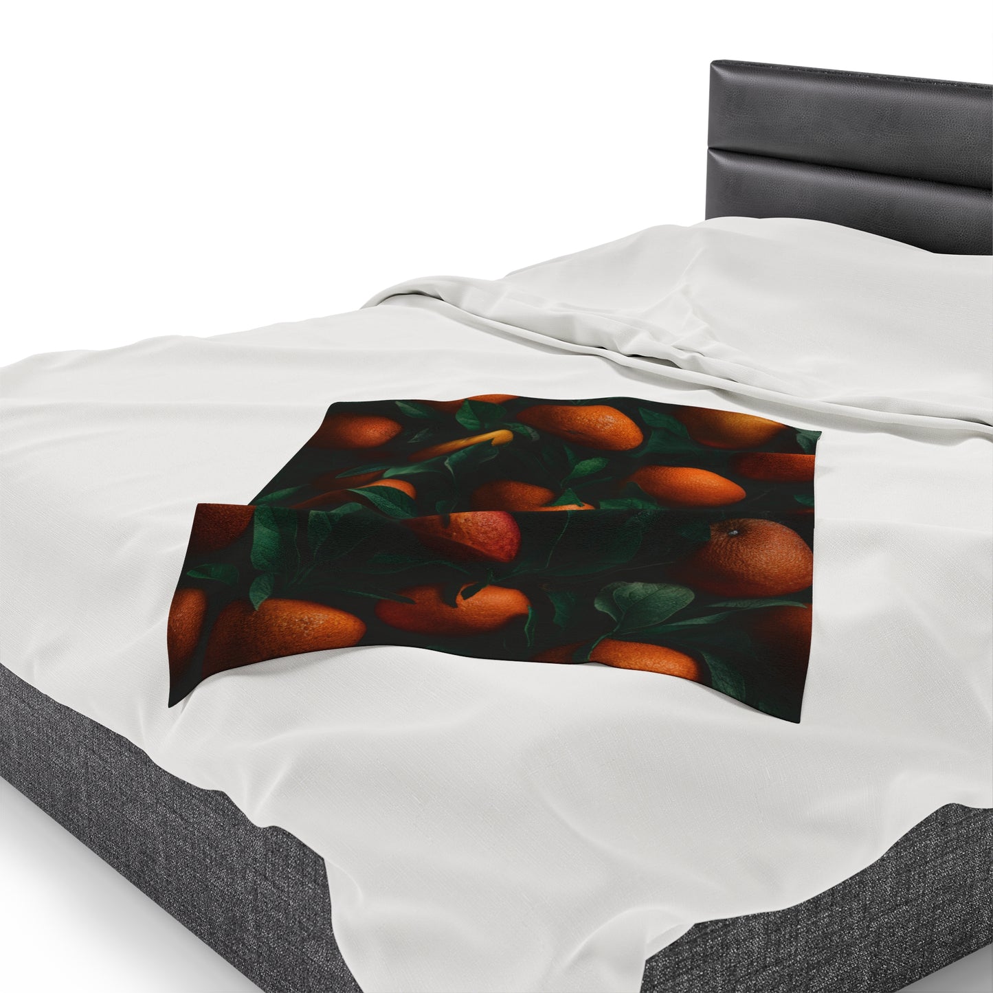 Orange Vine Velveteen Plush Blanket