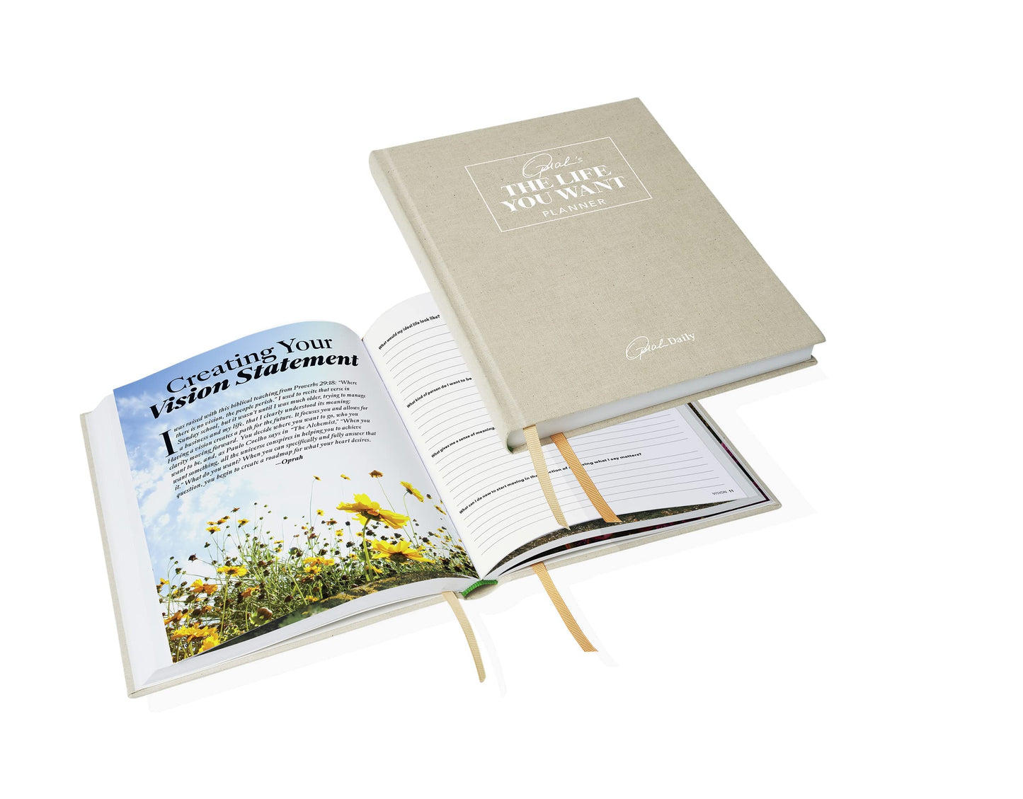 Oprah's The Life You Want™ Planner: Part weekly planner, part intention journal, this powerful undated guide will help you set a vision for your life and intentions for each week