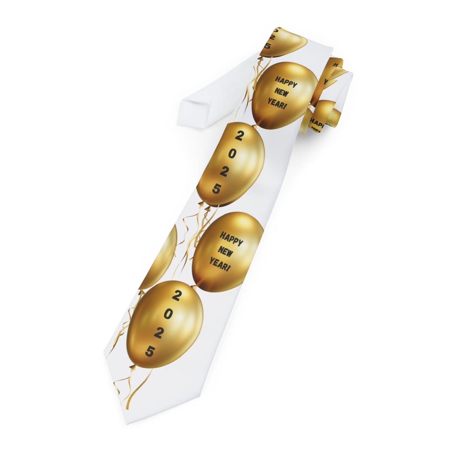 Happy New Year 2025 Necktie 1
