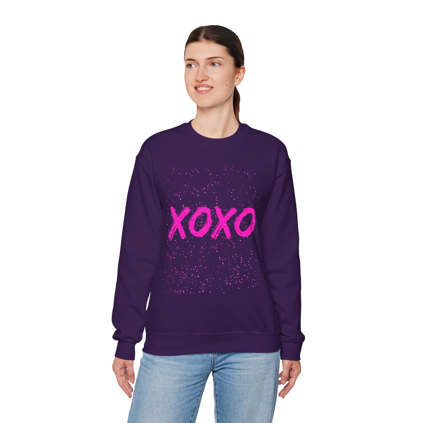 XOXO Glitter Unisex Heavy Blend™ Crewneck Sweatshirt