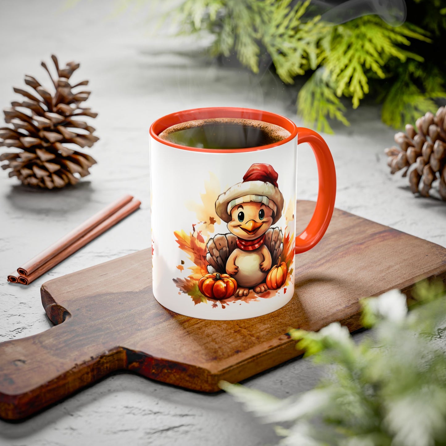 Autumn Duck Colorful Mugs, 11oz
