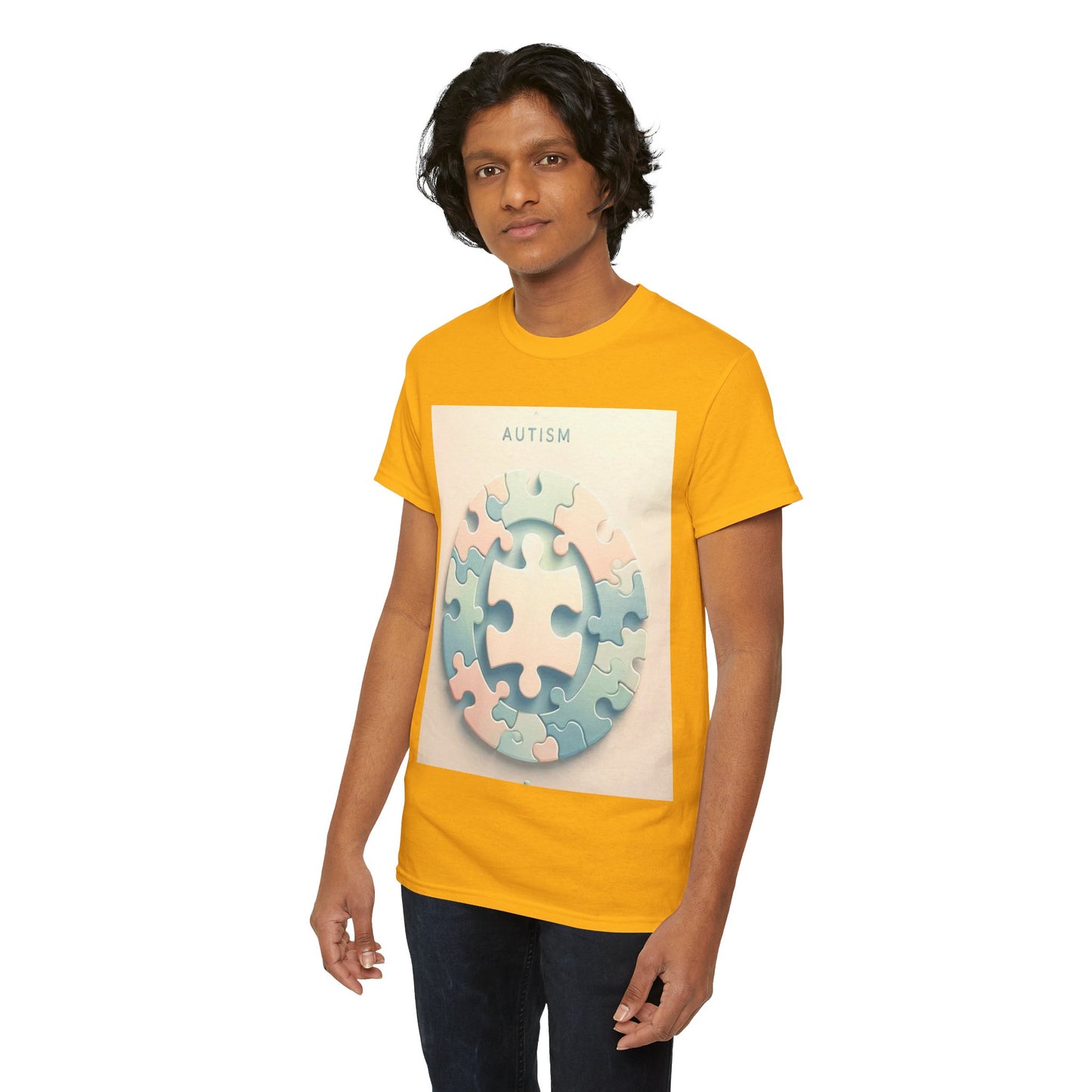 Autism Circle Unisex Heavy Cotton Tee