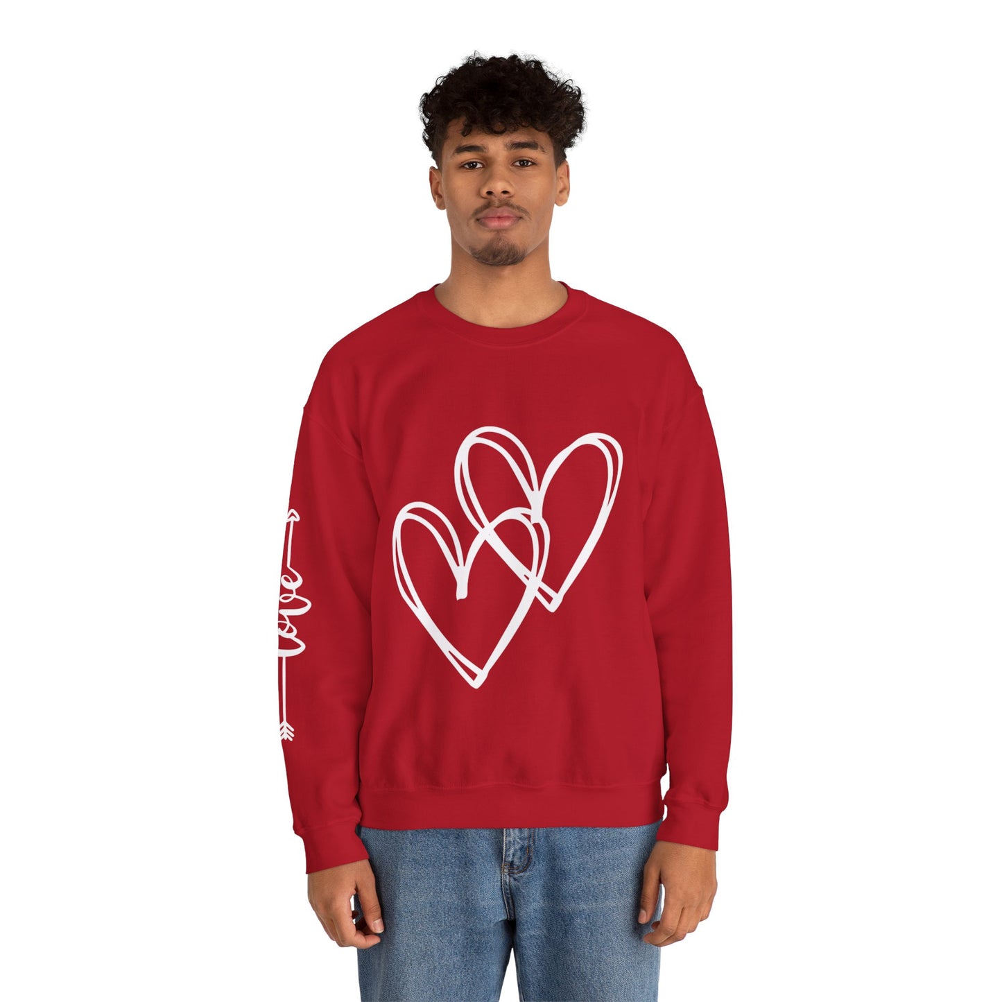 Hearts and Love Unisex Heavy Blend™ Crewneck Sweatshirt