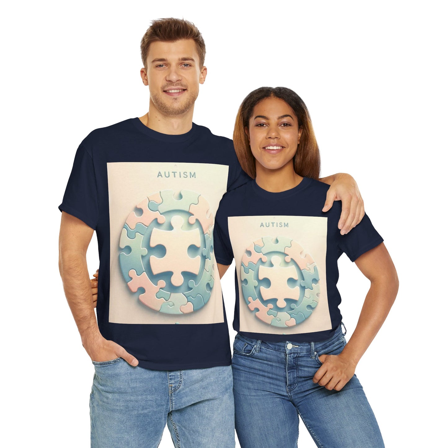Autism Circle Unisex Heavy Cotton Tee