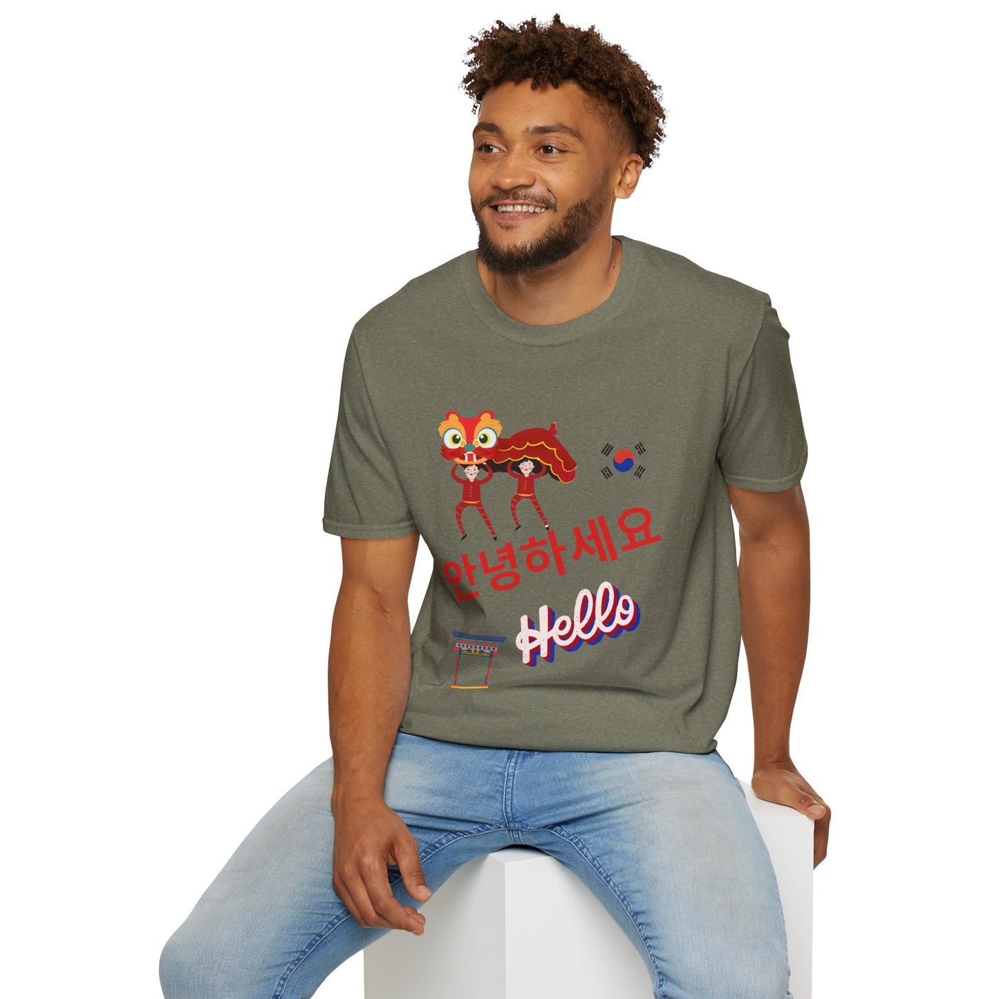 Hello in Korean Unisex Softstyle T-Shirt