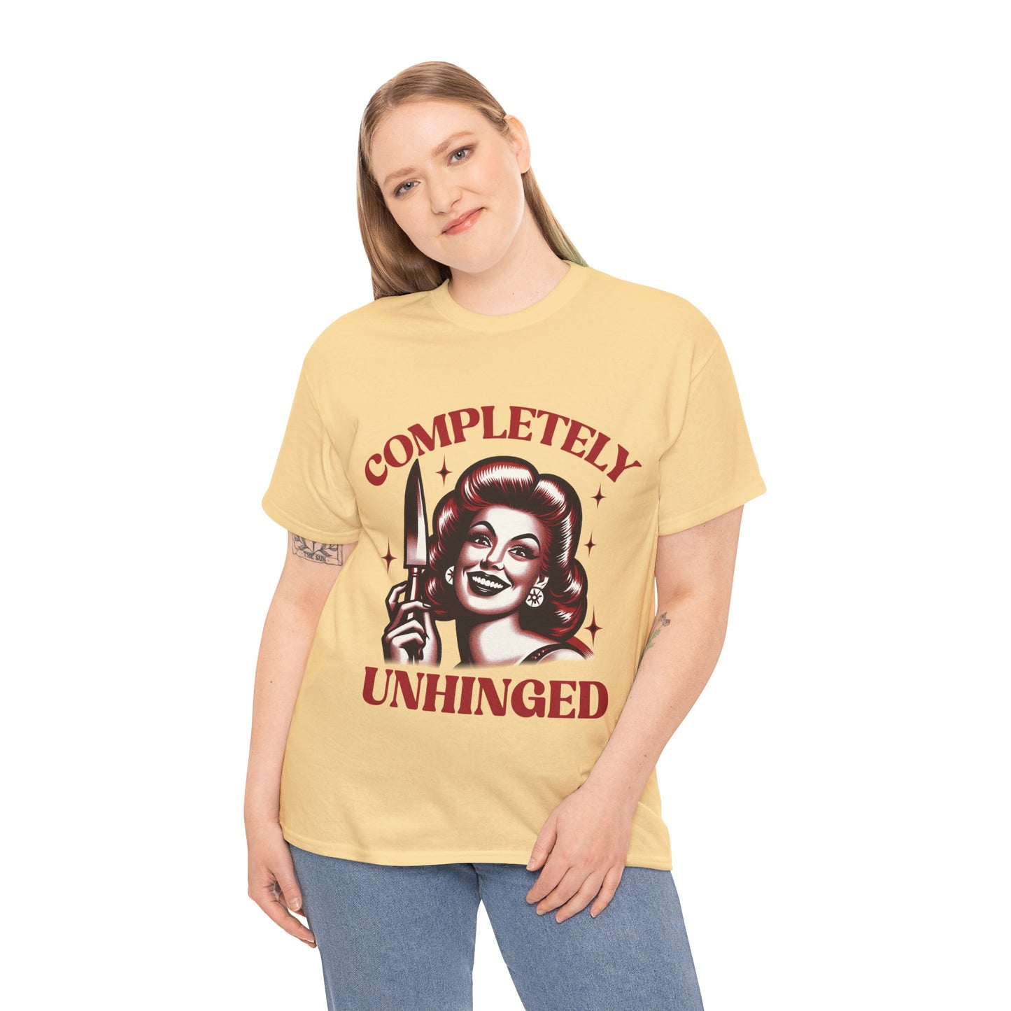 Completely Unhinged Unisex Heavy Cotton Tee