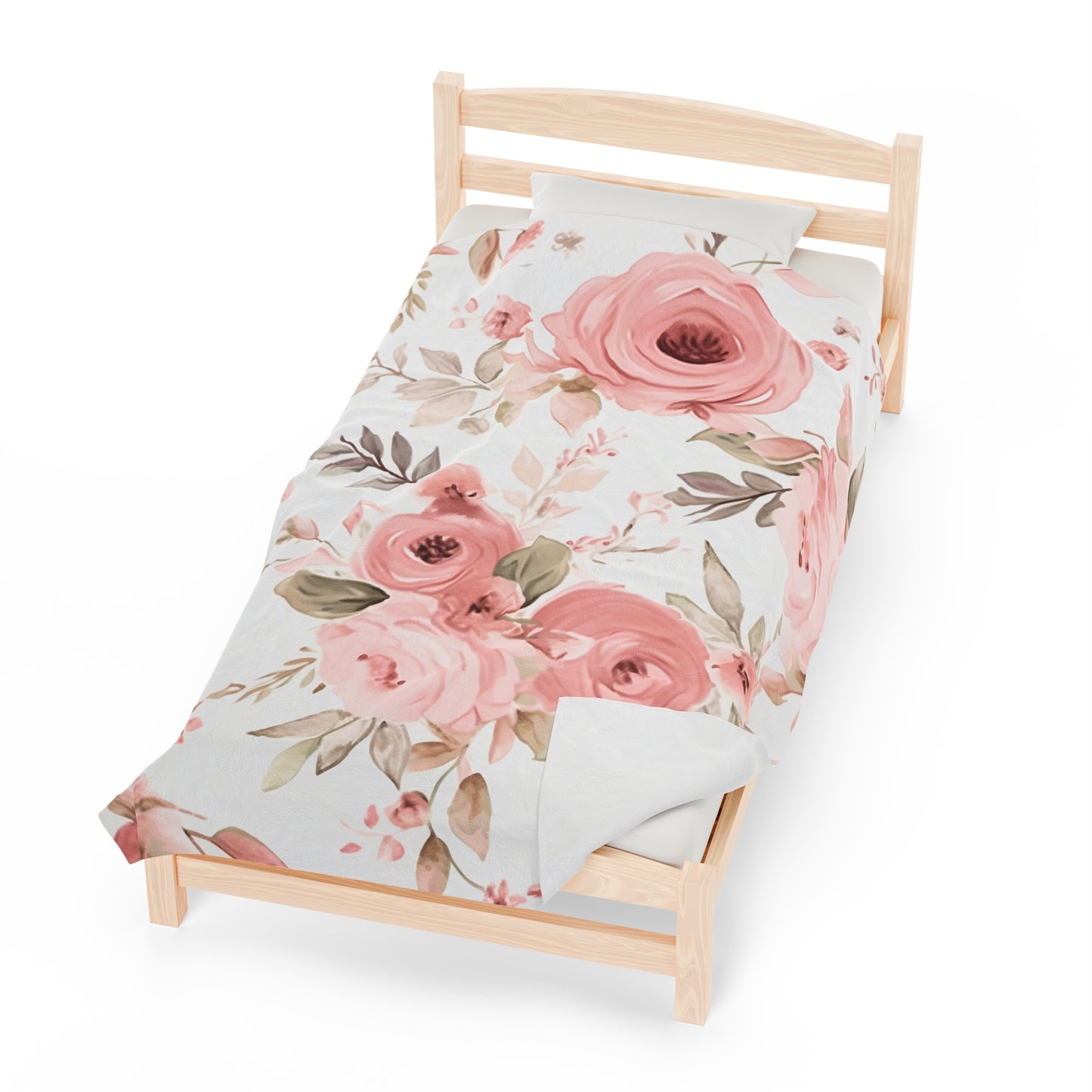 Luxury Dusty Rose Velveteen Blanket – Ultra-Soft, Customizable, Cozy for Home or Gifts