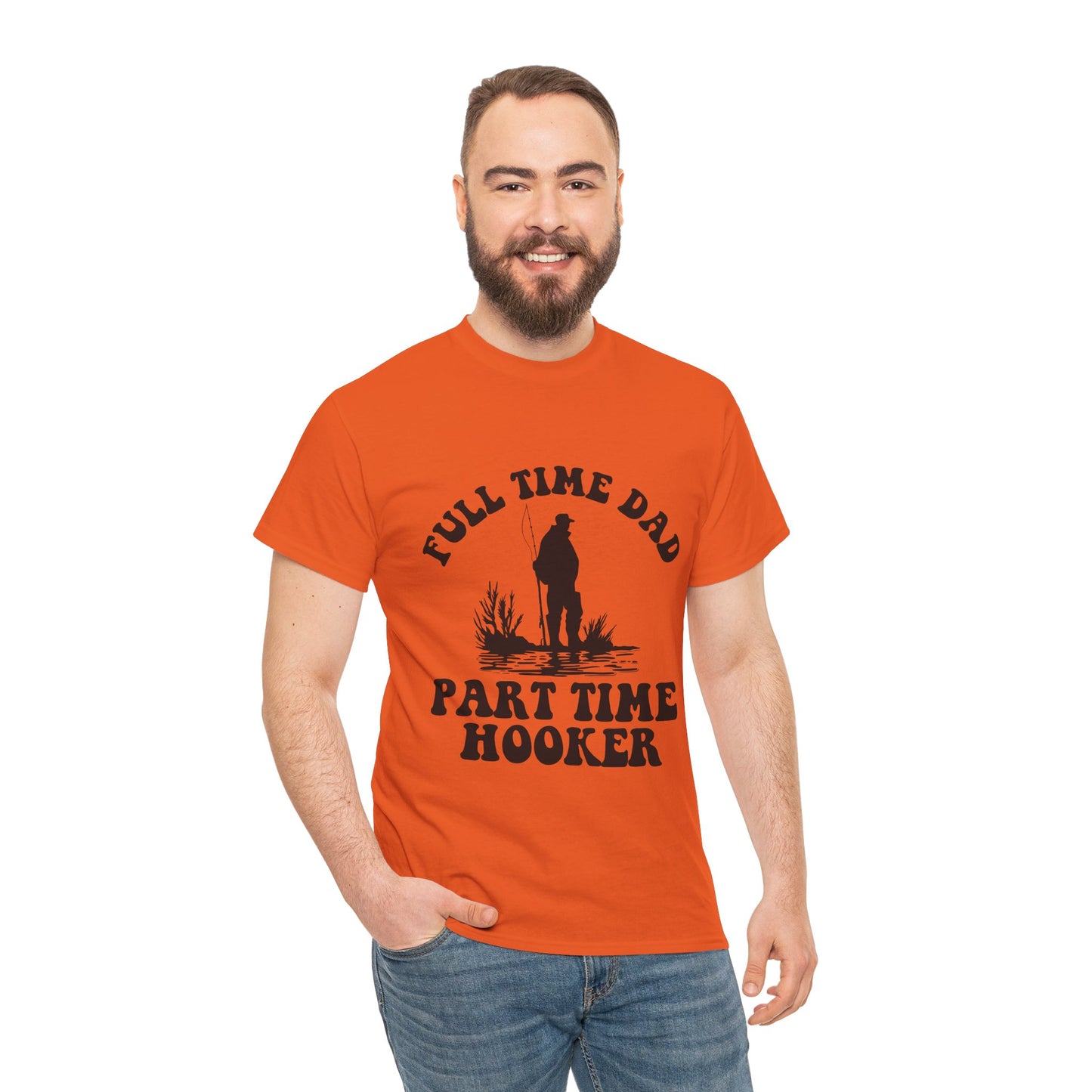 Full Time Dad Unisex Heavy Cotton Tee