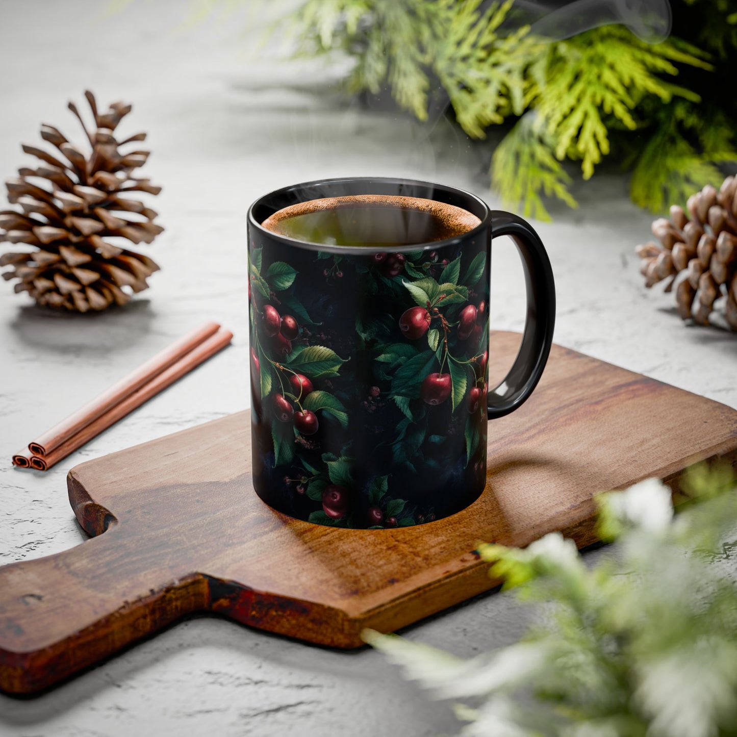 Black Cherry Colorful Mugs (11oz, 15oz)