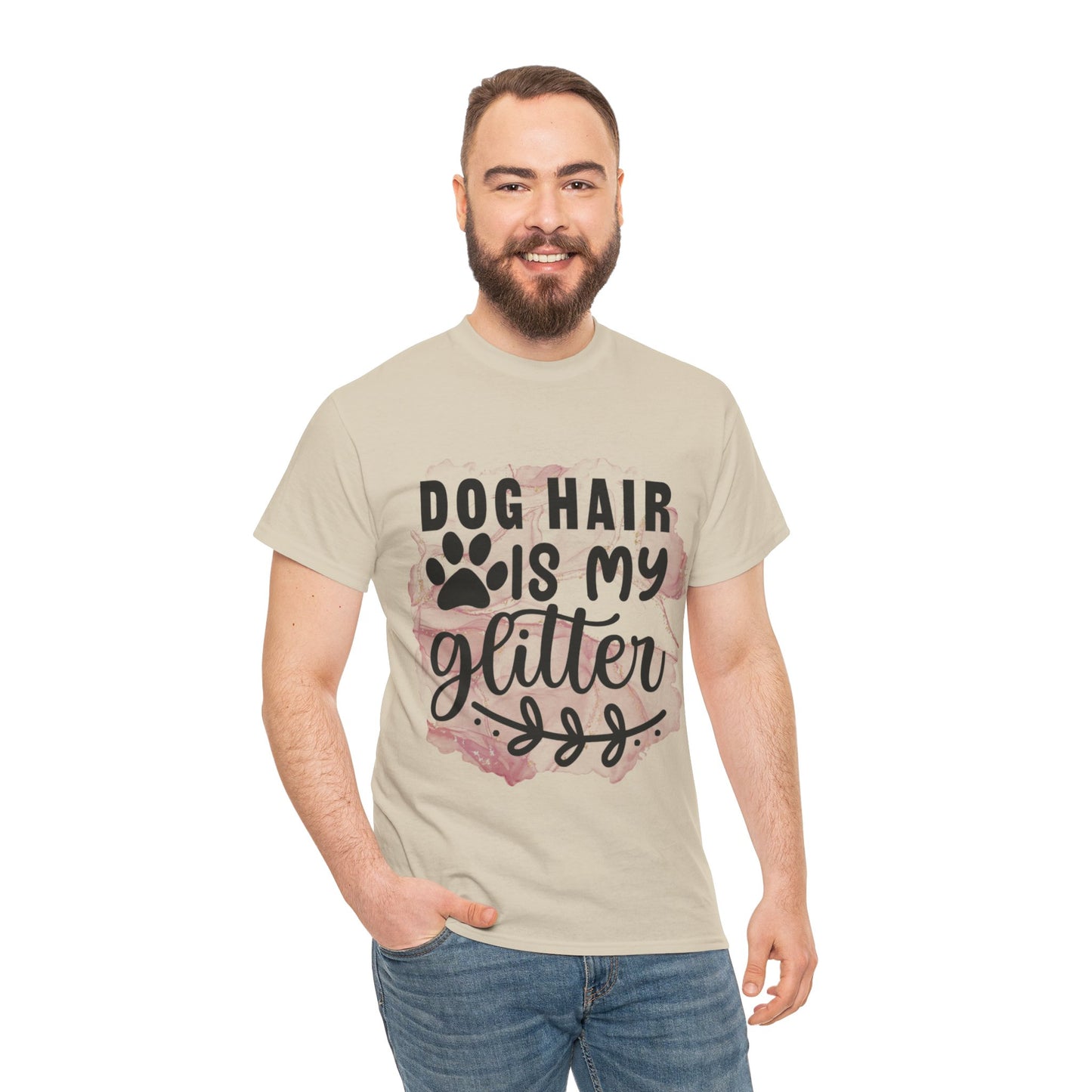 Dog Hair Is My Glitter Unisex Heavy Cotton Tee