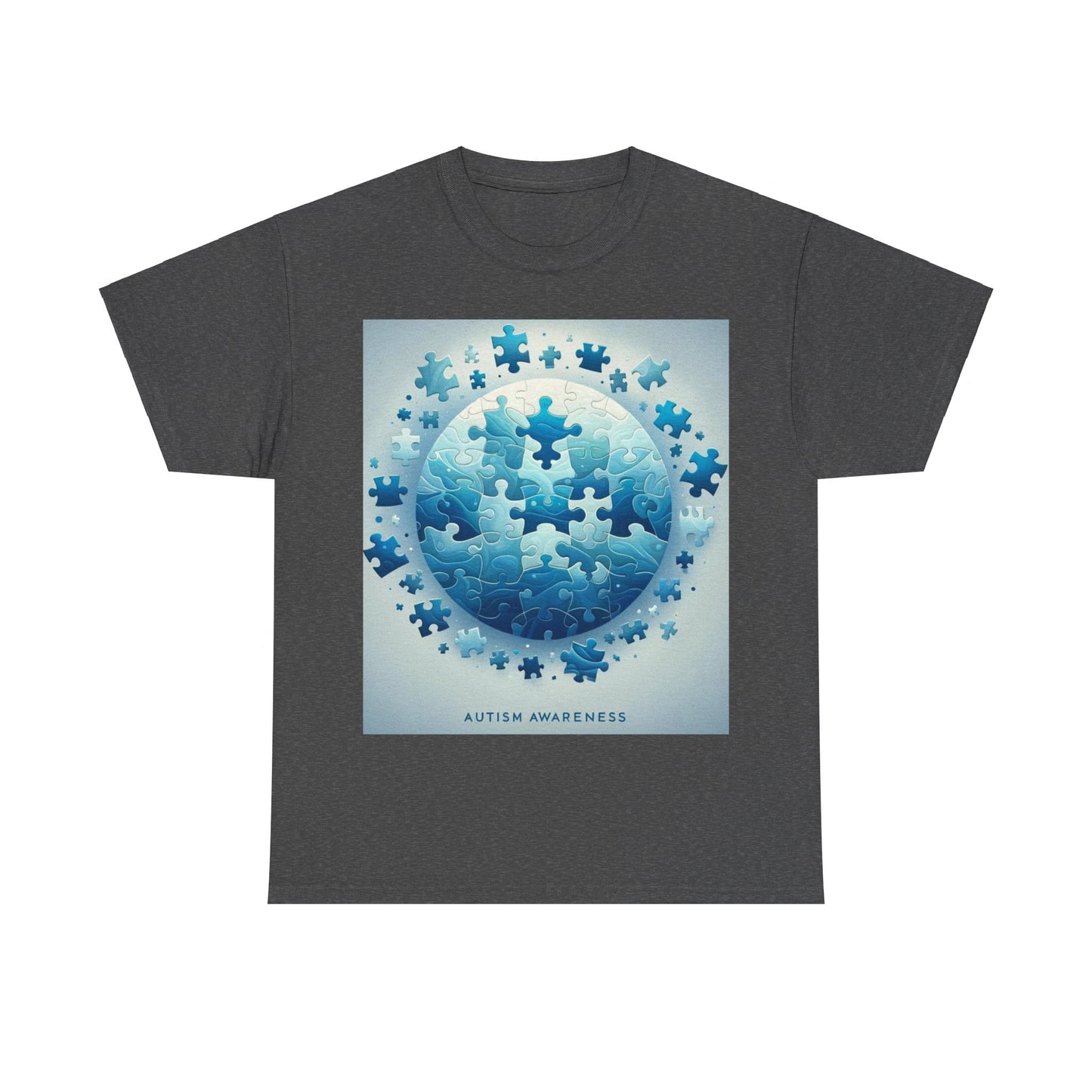 Autism Globe Unisex Heavy Cotton Tee