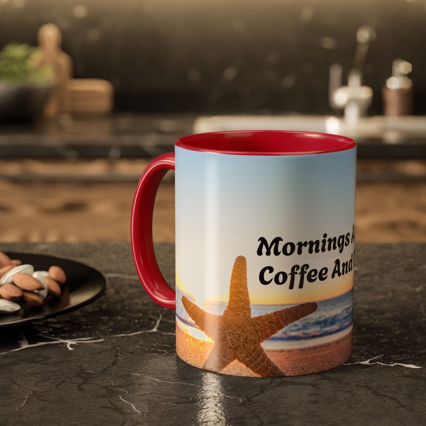 Mornings Are For Fresh Coffee Inspirational Colorful Mugs (11oz, 15oz)