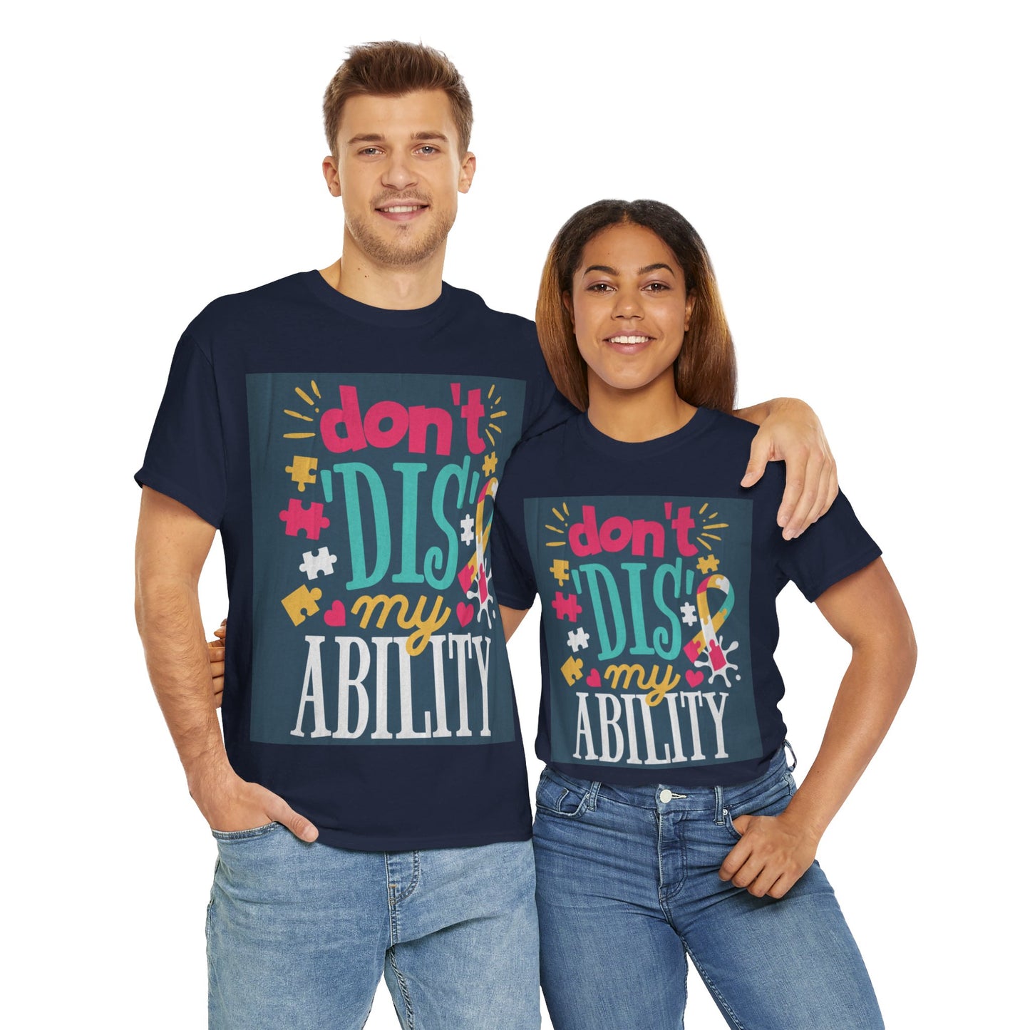 Don't Dis My Ability Unisex Heavy Cotton Tee