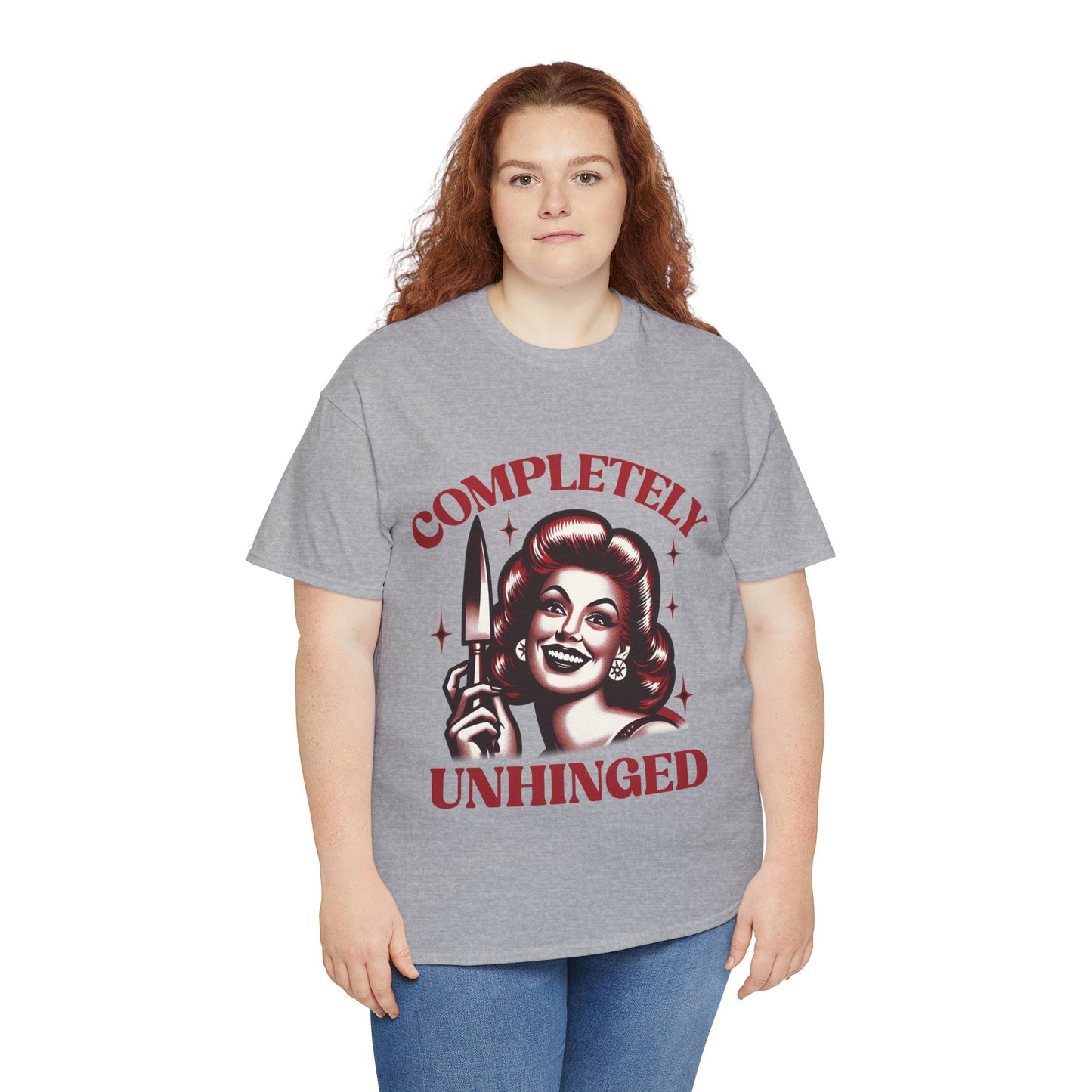 Completely Unhinged Unisex Heavy Cotton Tee