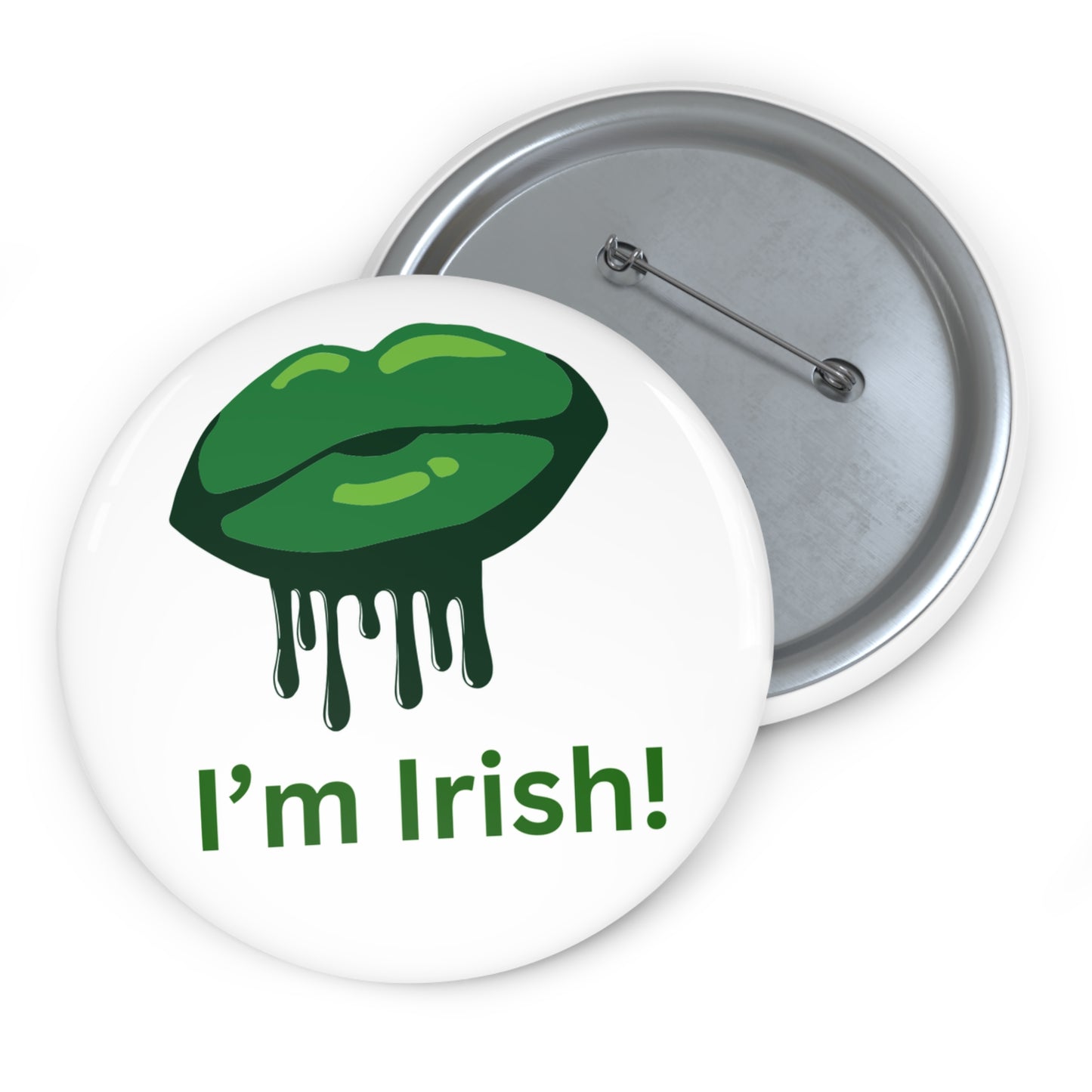 Irish Kiss Pin Buttons - Celebrate St. Patrick's Day