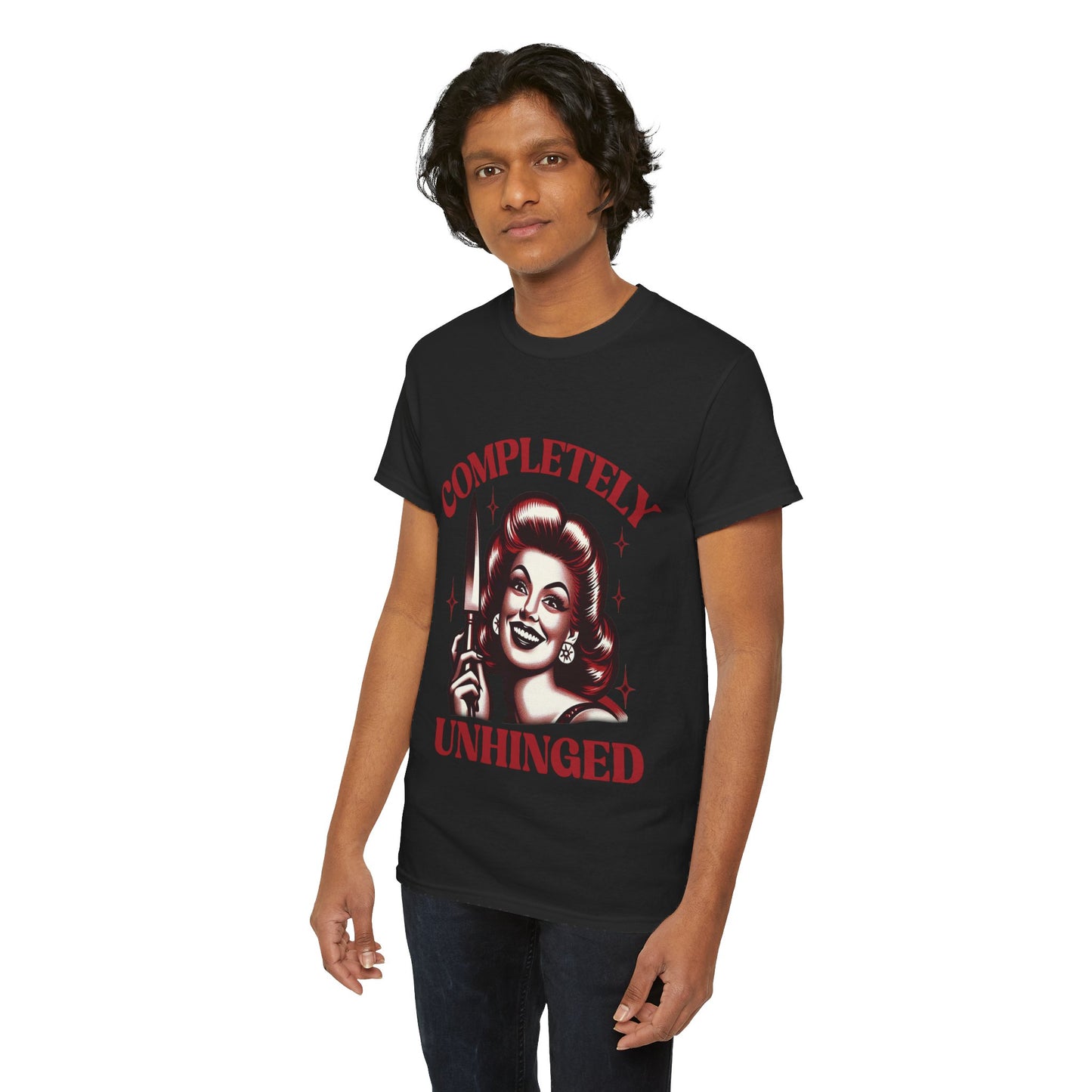 Completely Unhinged Unisex Heavy Cotton Tee