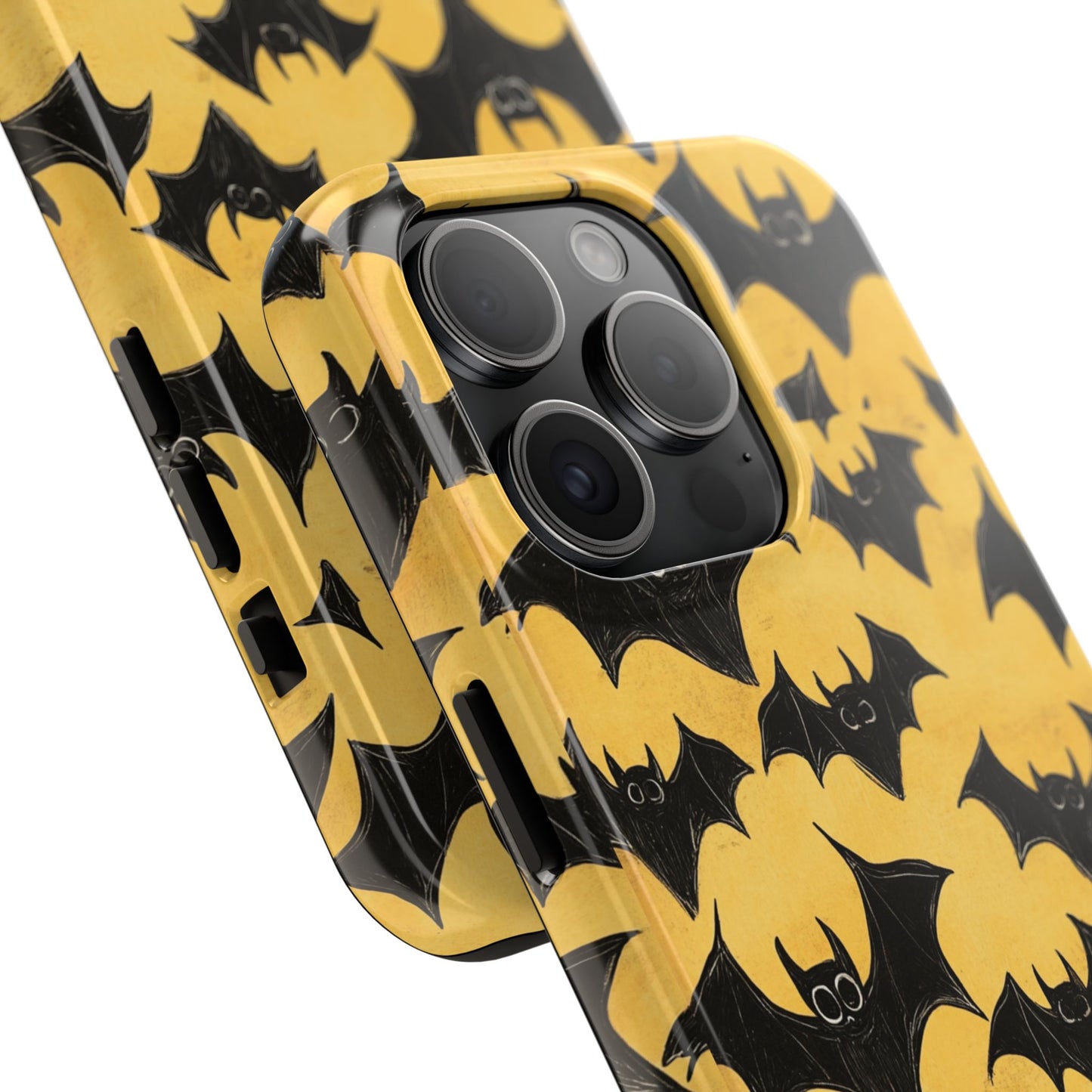 Halloween Yellow Bats Tough Phone Cases