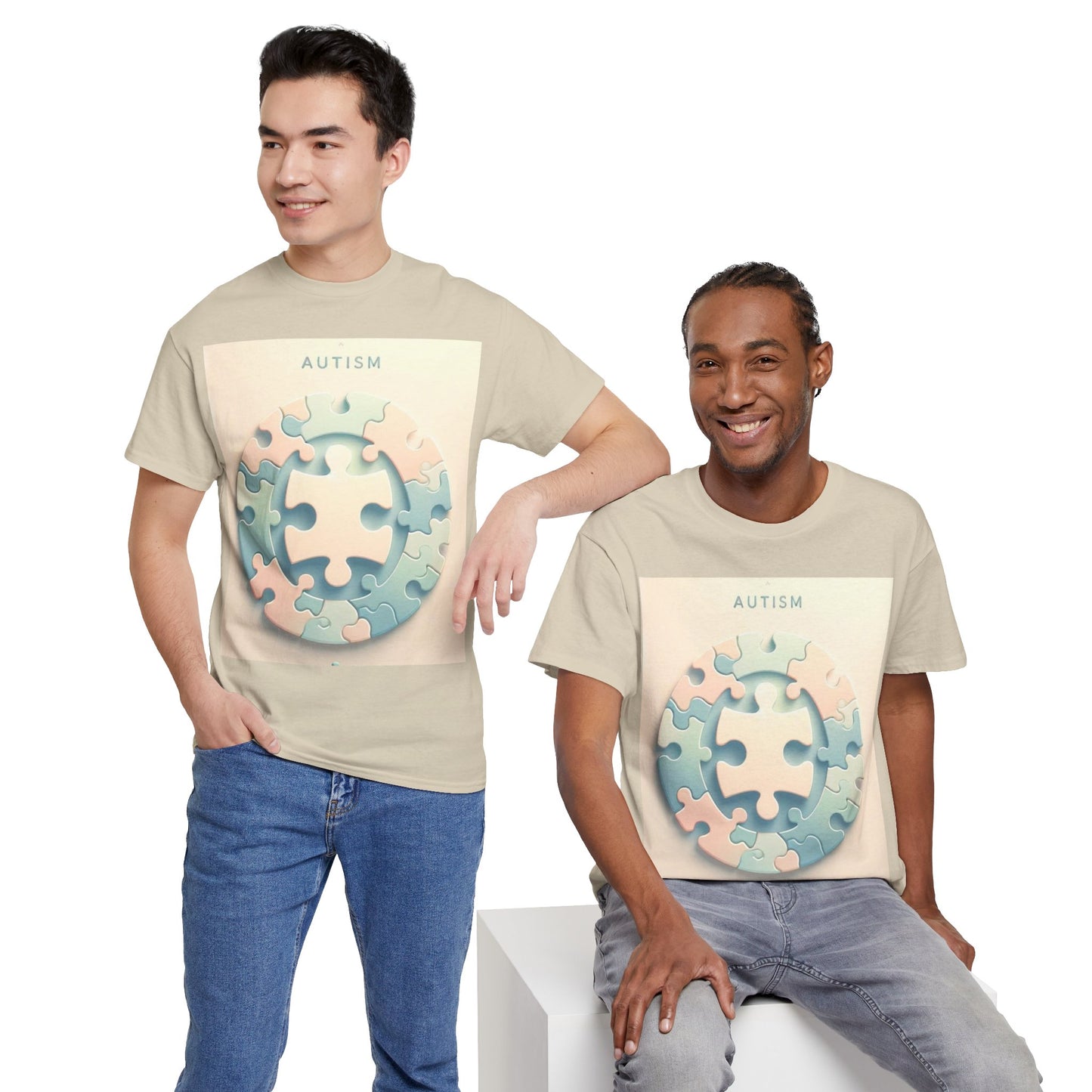 Autism Circle Unisex Heavy Cotton Tee