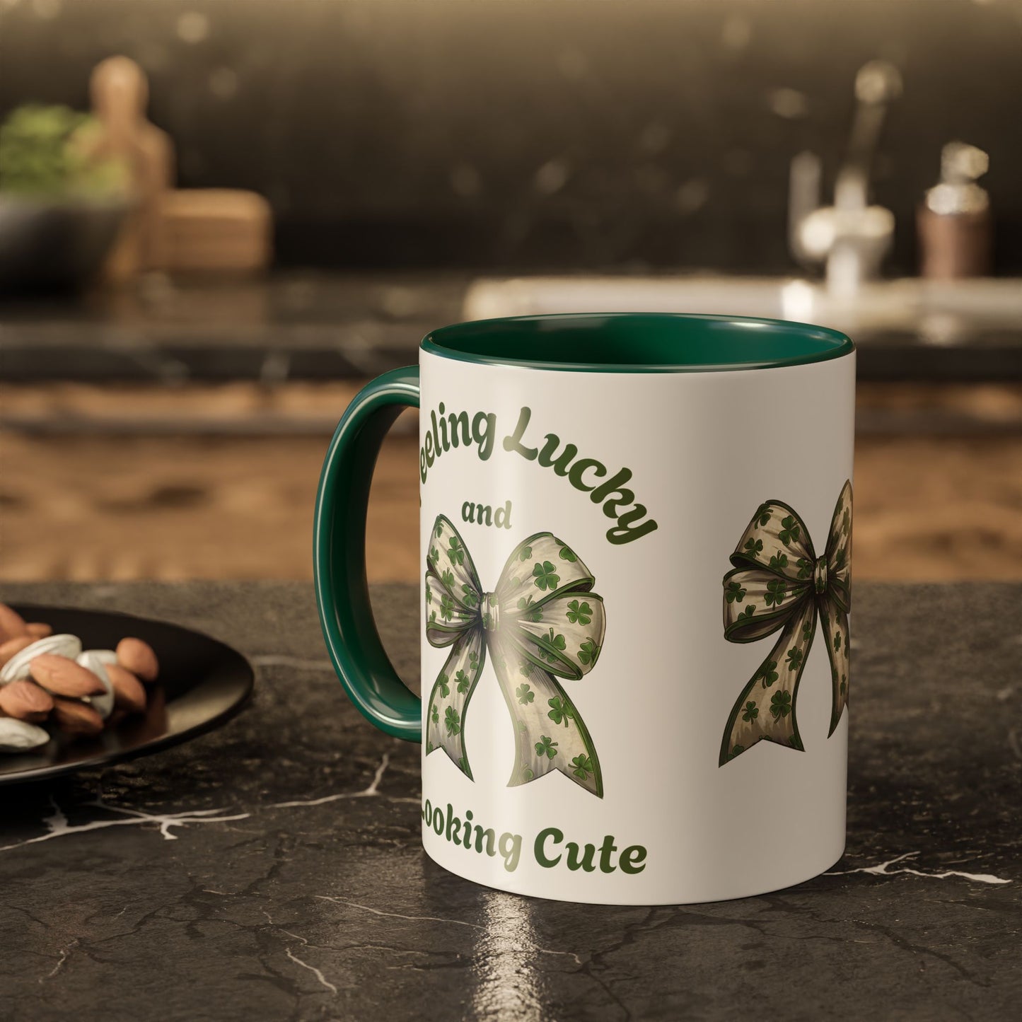 Feeling Lucky Cute St. Patrick's Day Mug - 11oz & 15oz Ceramic Coffee Cup