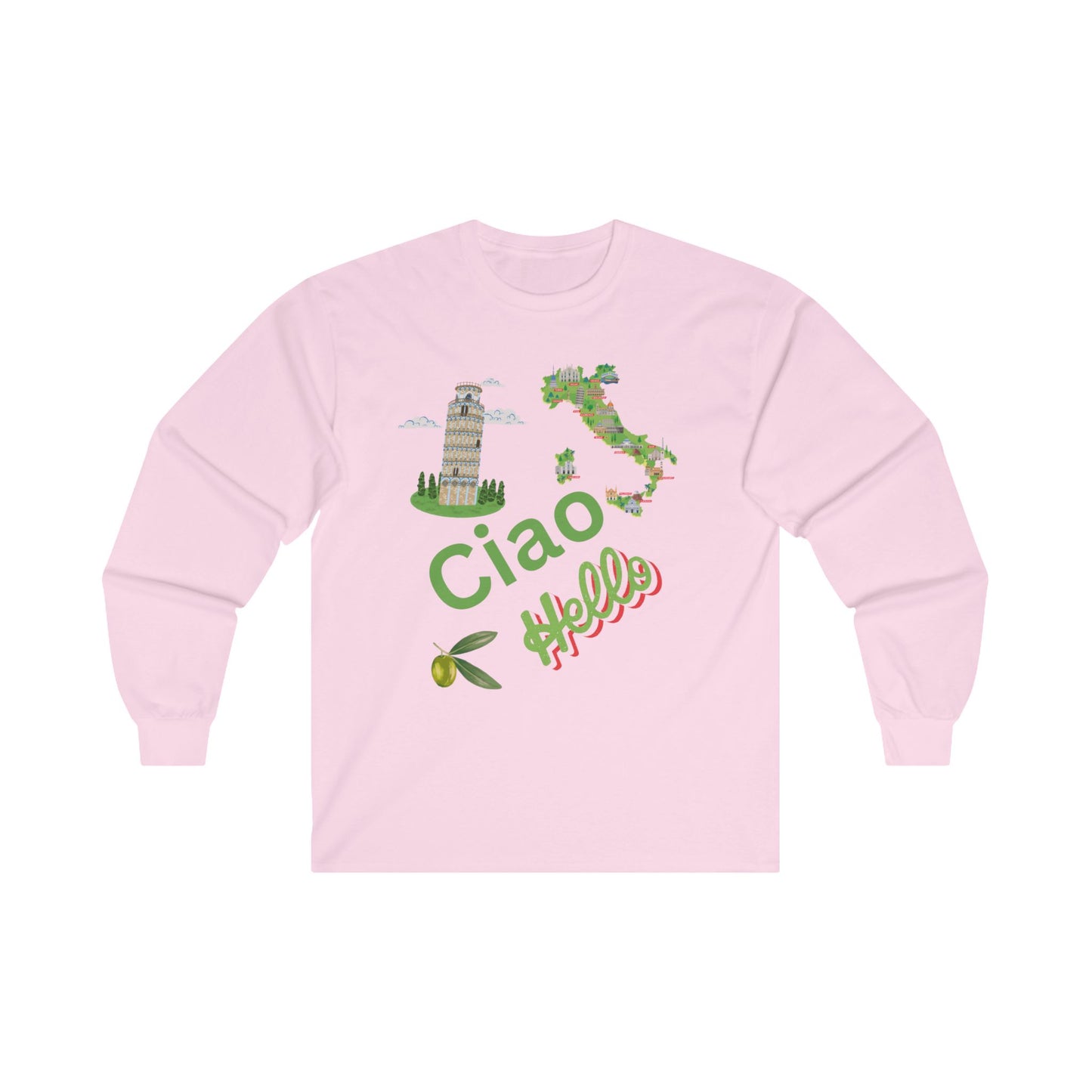 Hello in Italian Unisex Ultra Cotton Long Sleeve Tee