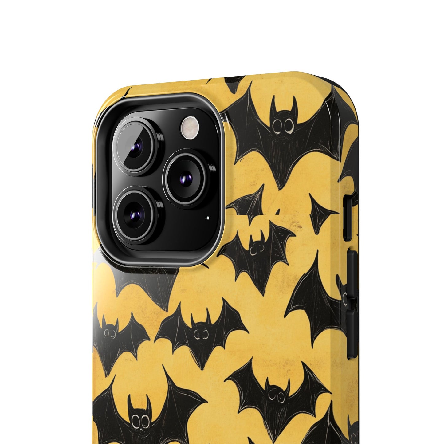 Halloween Yellow Bats Tough Phone Cases