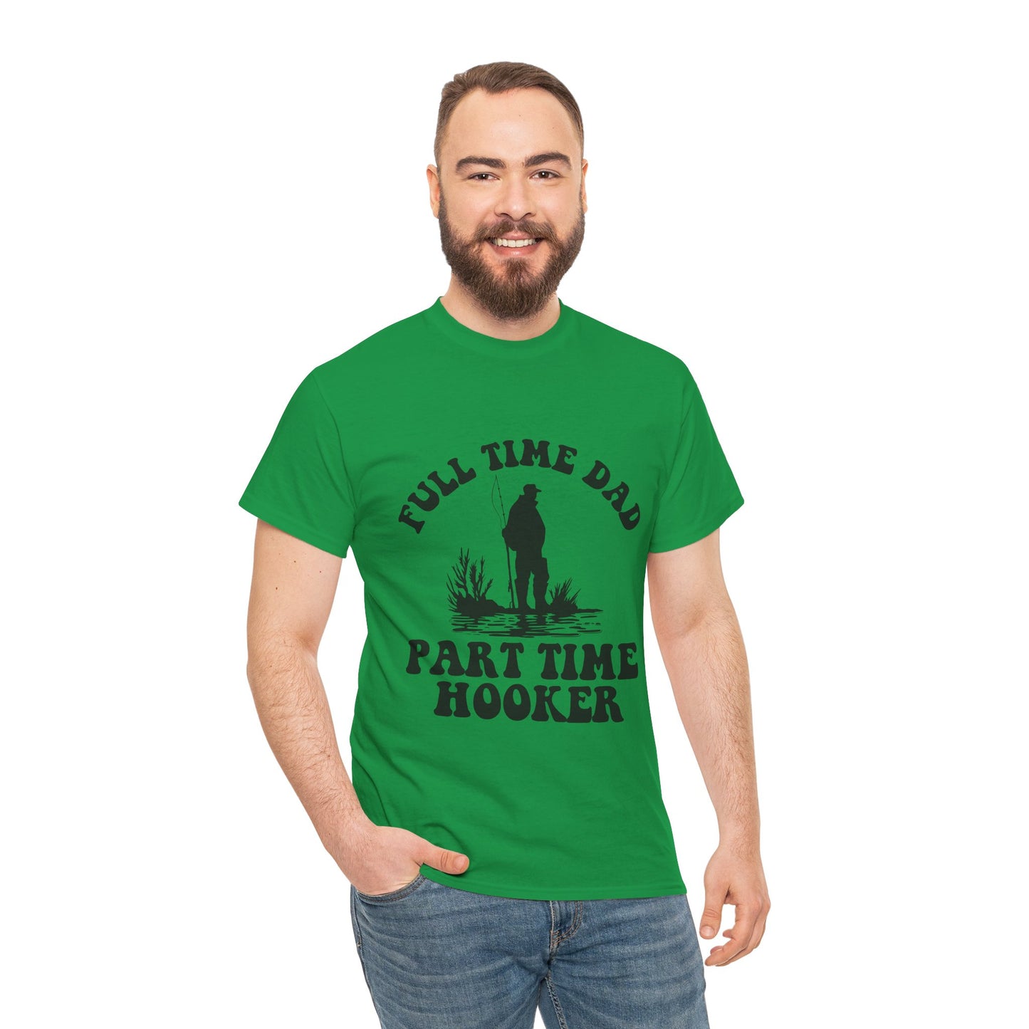 Full Time Dad Unisex Heavy Cotton Tee