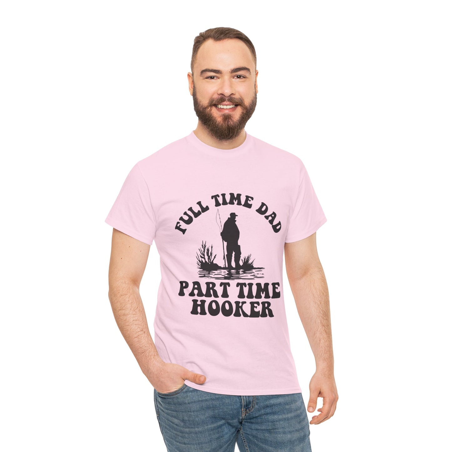 Full Time Dad Unisex Heavy Cotton Tee