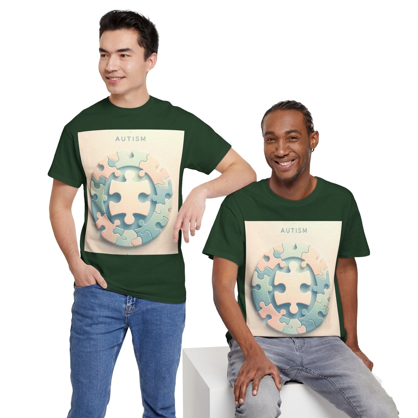 Autism Circle Unisex Heavy Cotton Tee