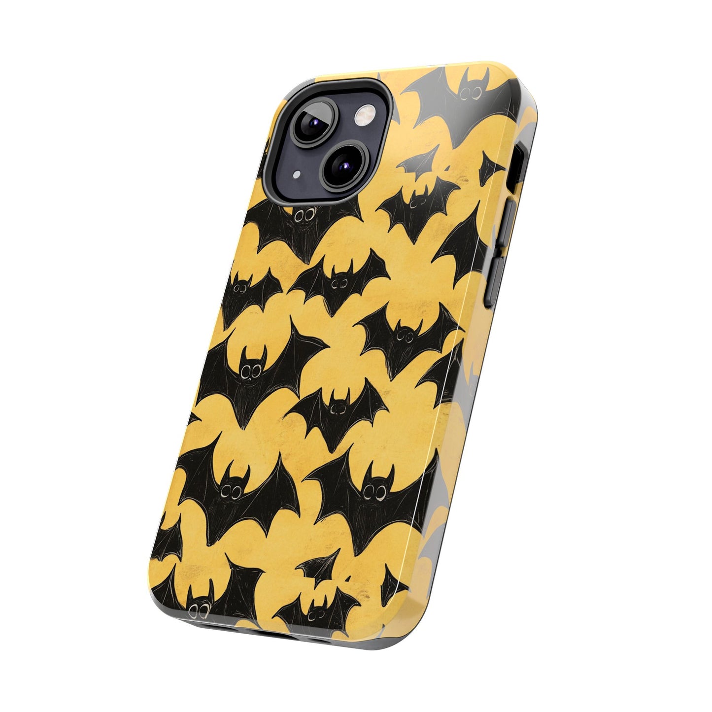 Halloween Yellow Bats Tough Phone Cases