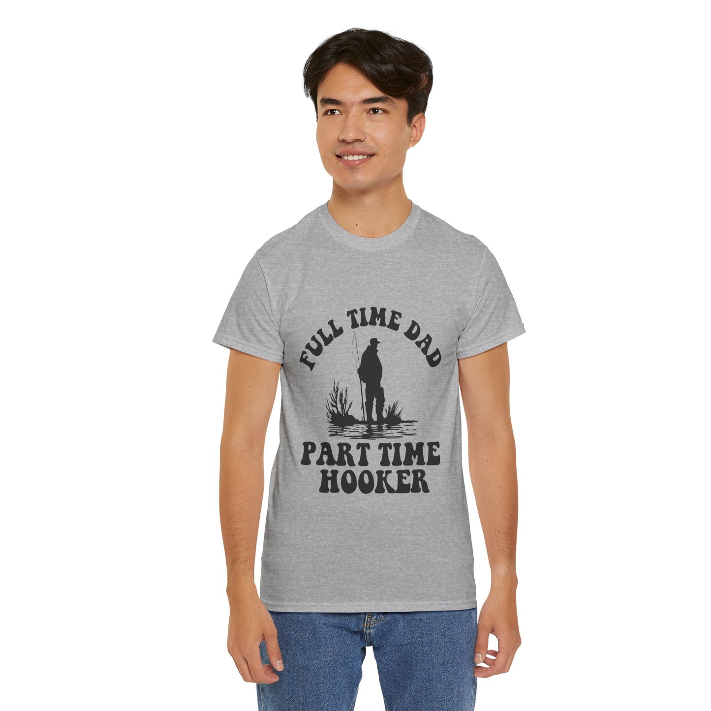 Full Time Dad Unisex Heavy Cotton Tee