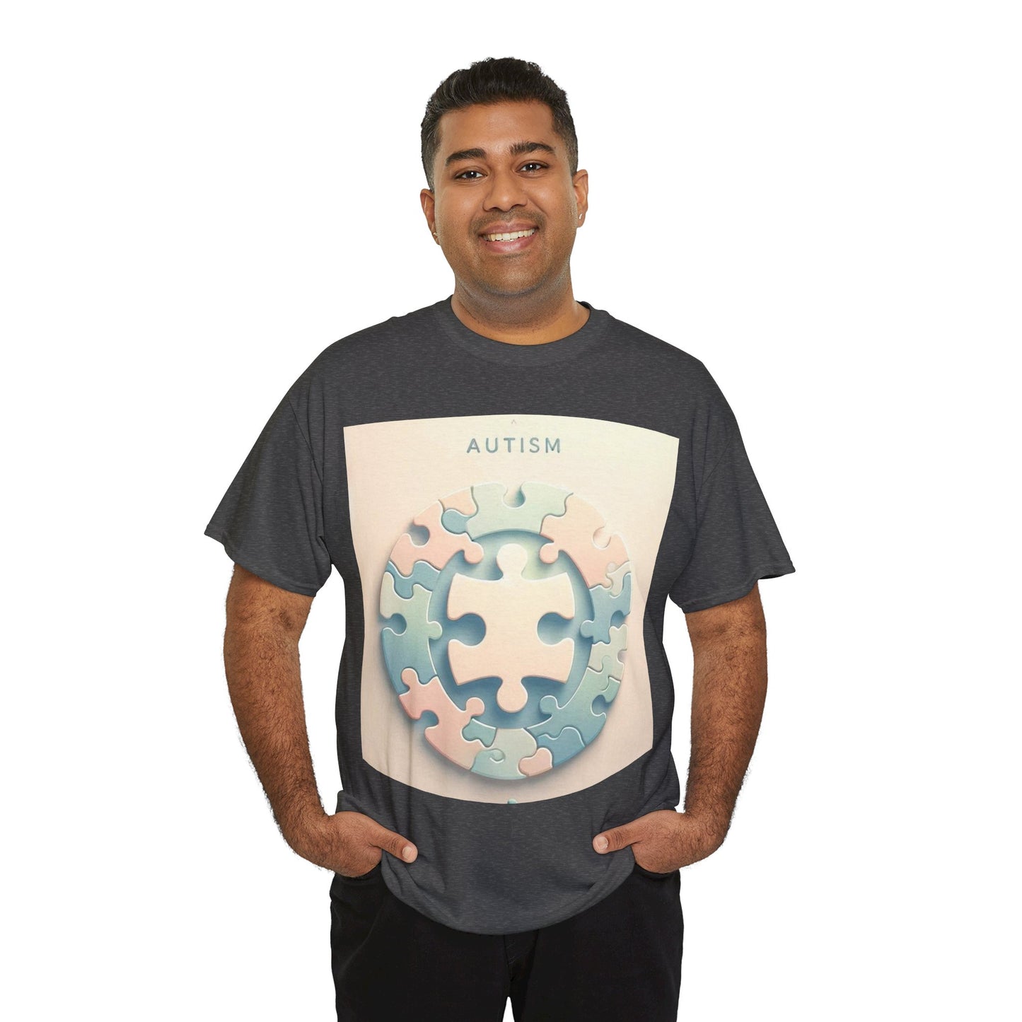 Autism Circle Unisex Heavy Cotton Tee