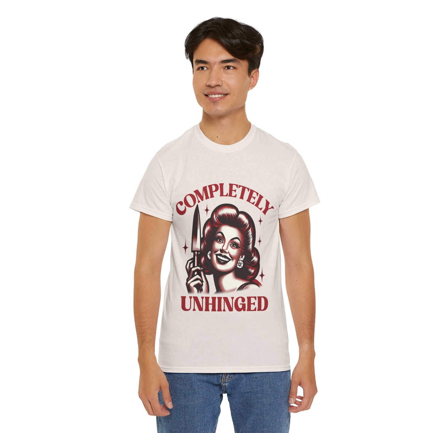 Completely Unhinged Unisex Heavy Cotton Tee