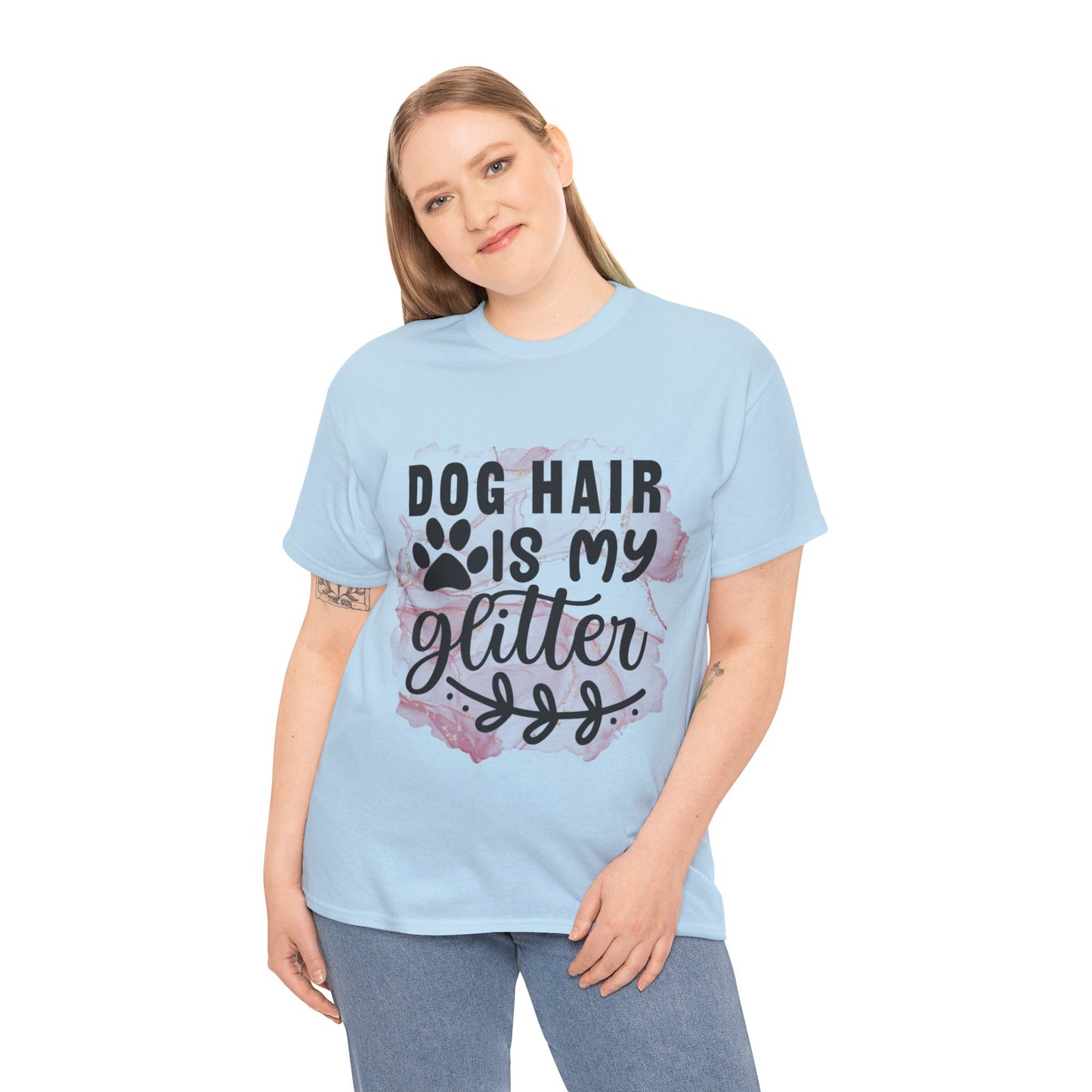 Dog Hair Is My Glitter Unisex Heavy Cotton Tee