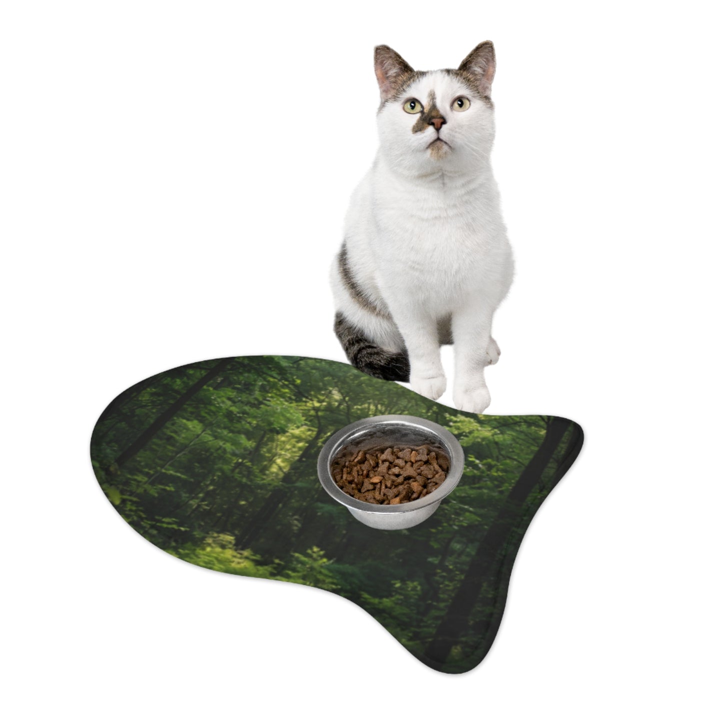 Forest Green Pet Feeding Mats