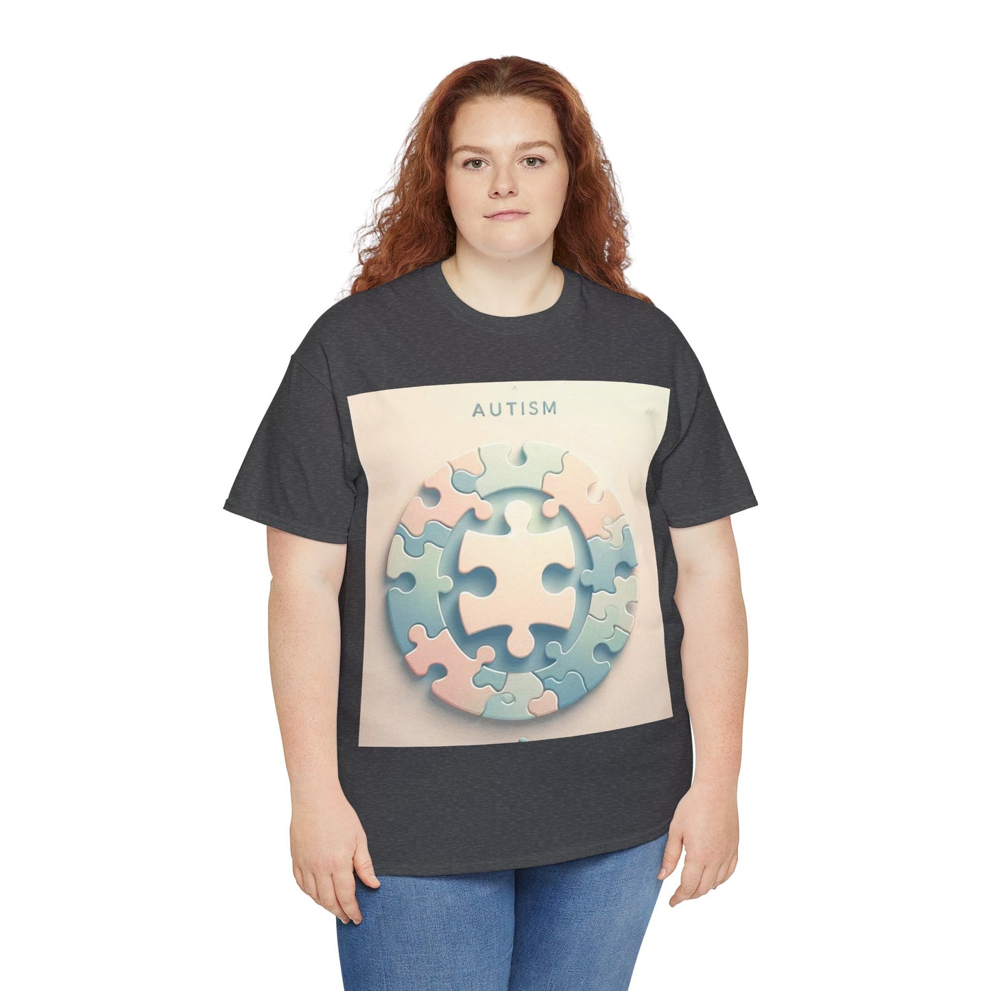 Autism Circle Unisex Heavy Cotton Tee