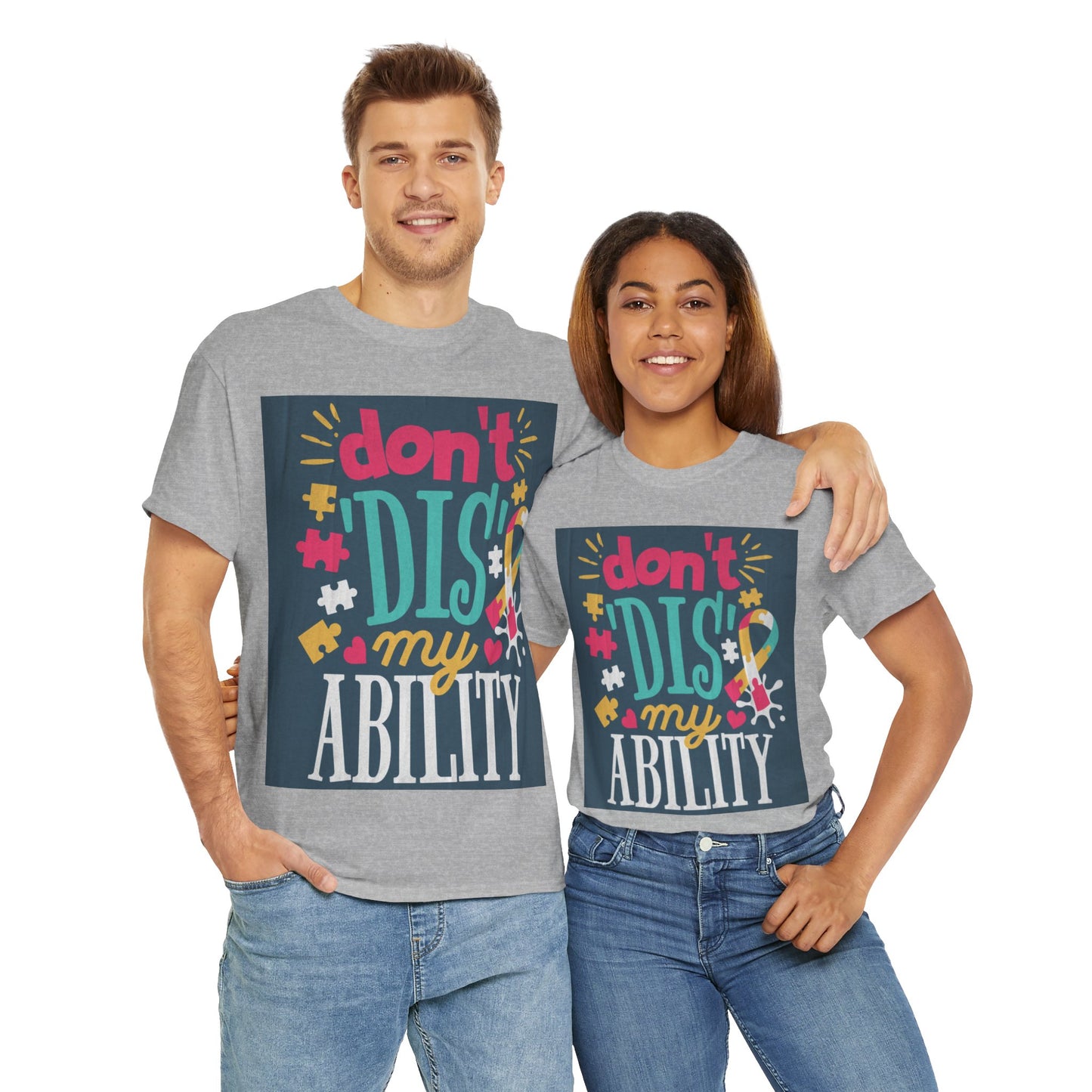 Don't Dis My Ability Unisex Heavy Cotton Tee