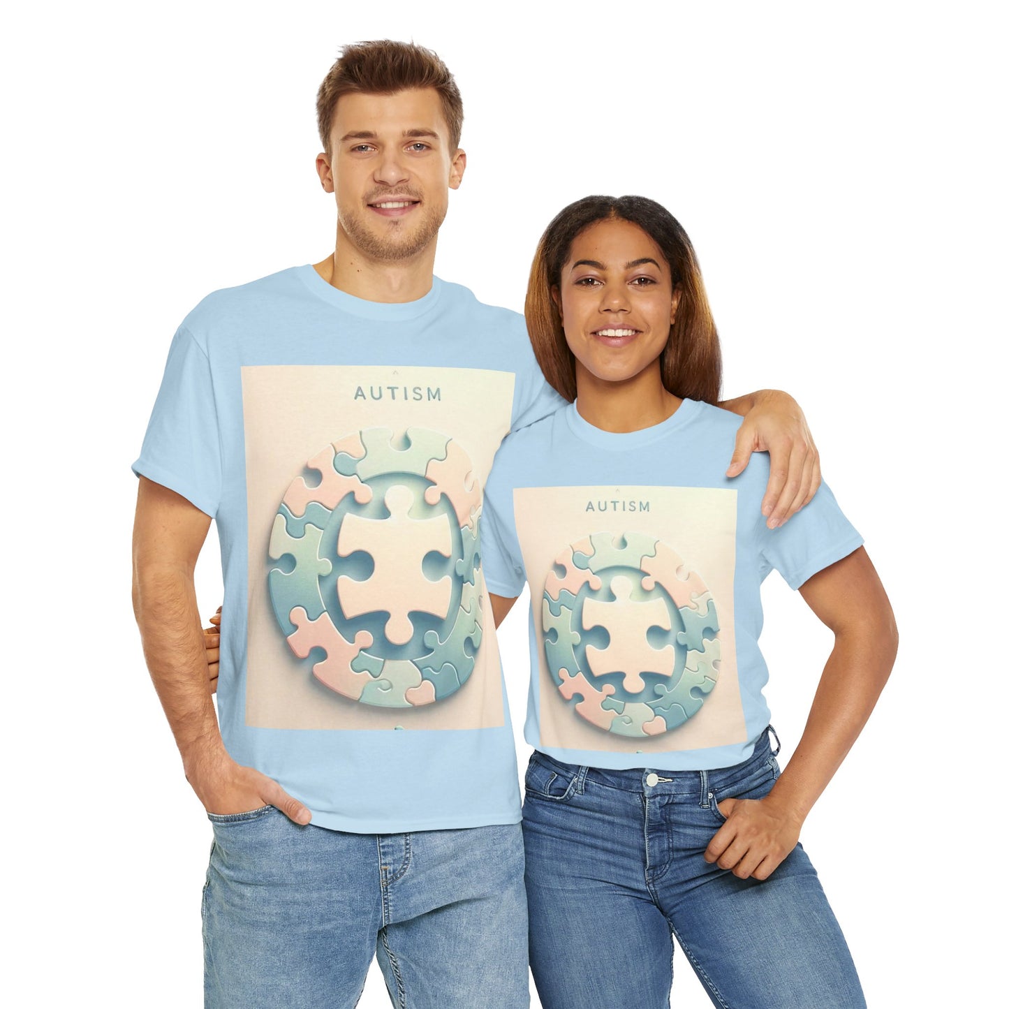 Autism Circle Unisex Heavy Cotton Tee