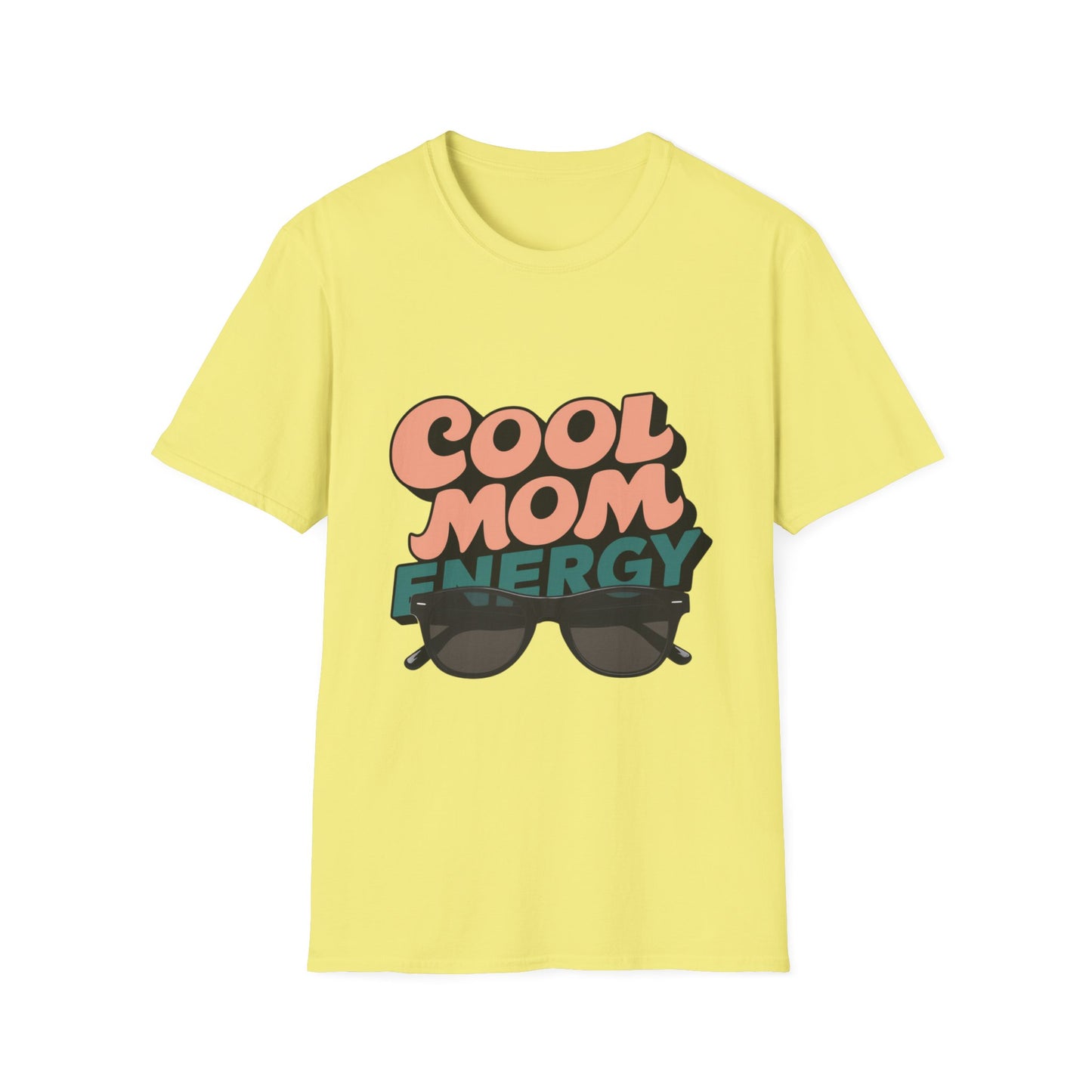 Cool Mom Energy Unisex T-Shirt - Softstyle Tee for Trendy Moms