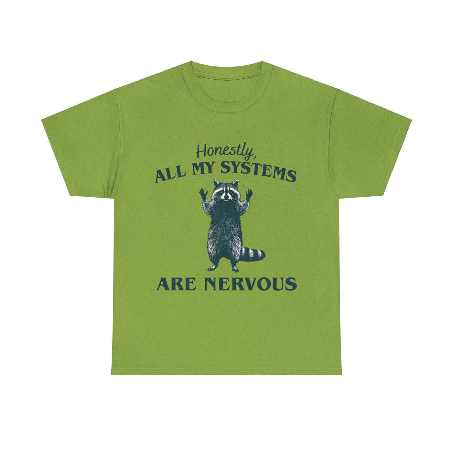 Nervous Racoon Unisex Heavy Cotton Tee