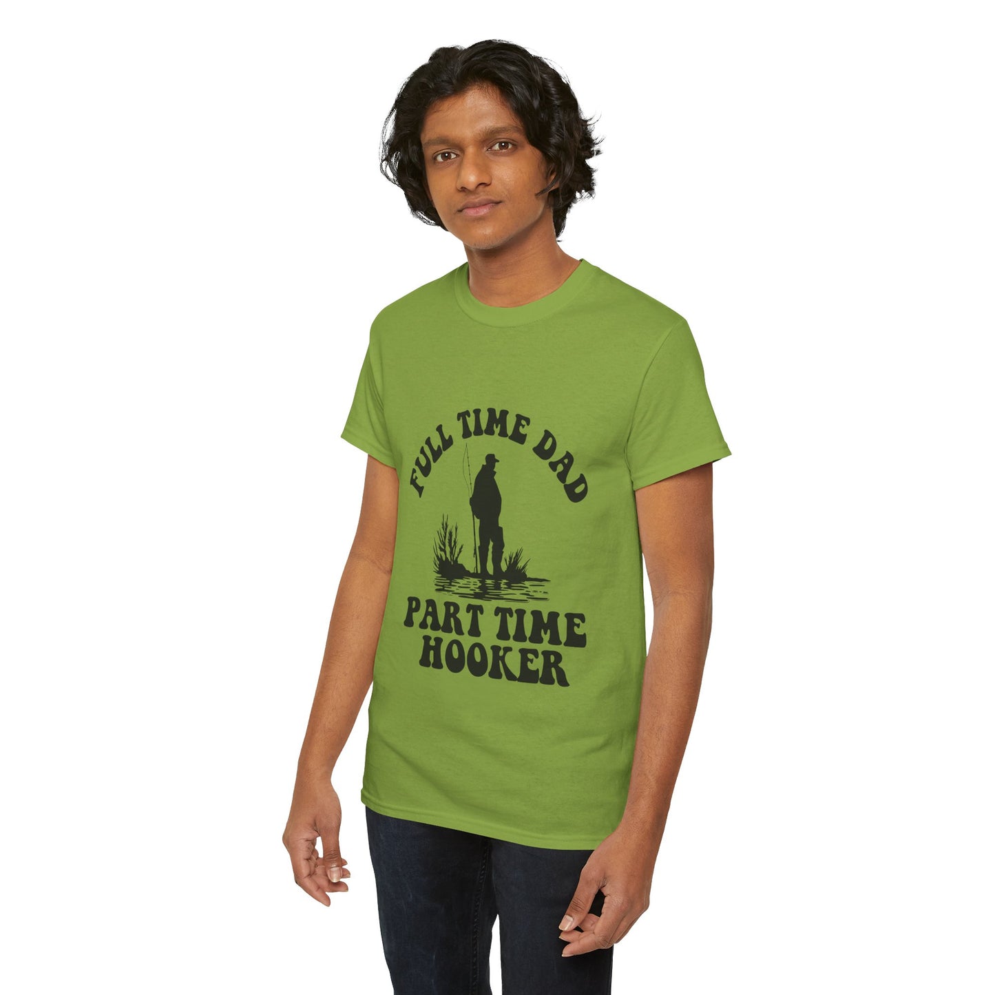 Full Time Dad Unisex Heavy Cotton Tee