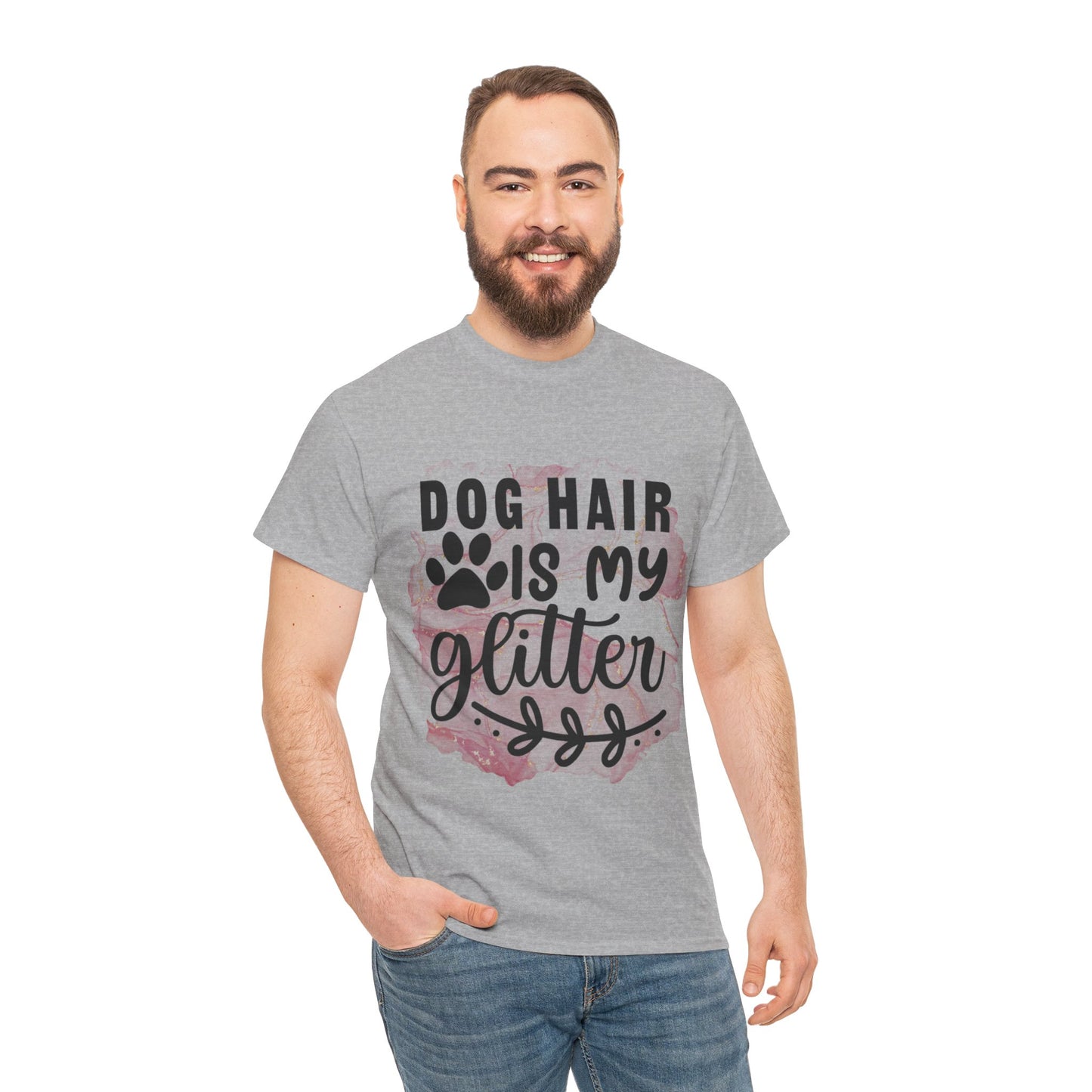 Dog Hair Is My Glitter Unisex Heavy Cotton Tee