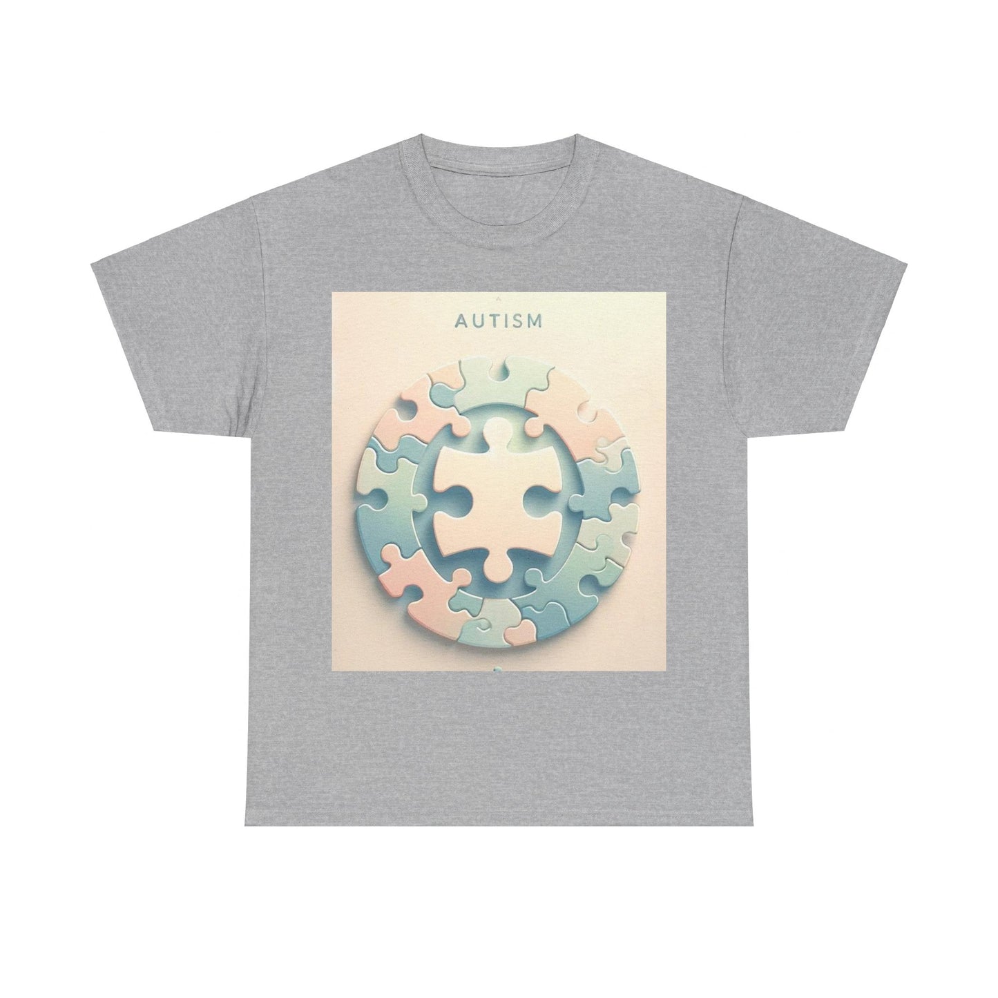 Autism Circle Unisex Heavy Cotton Tee