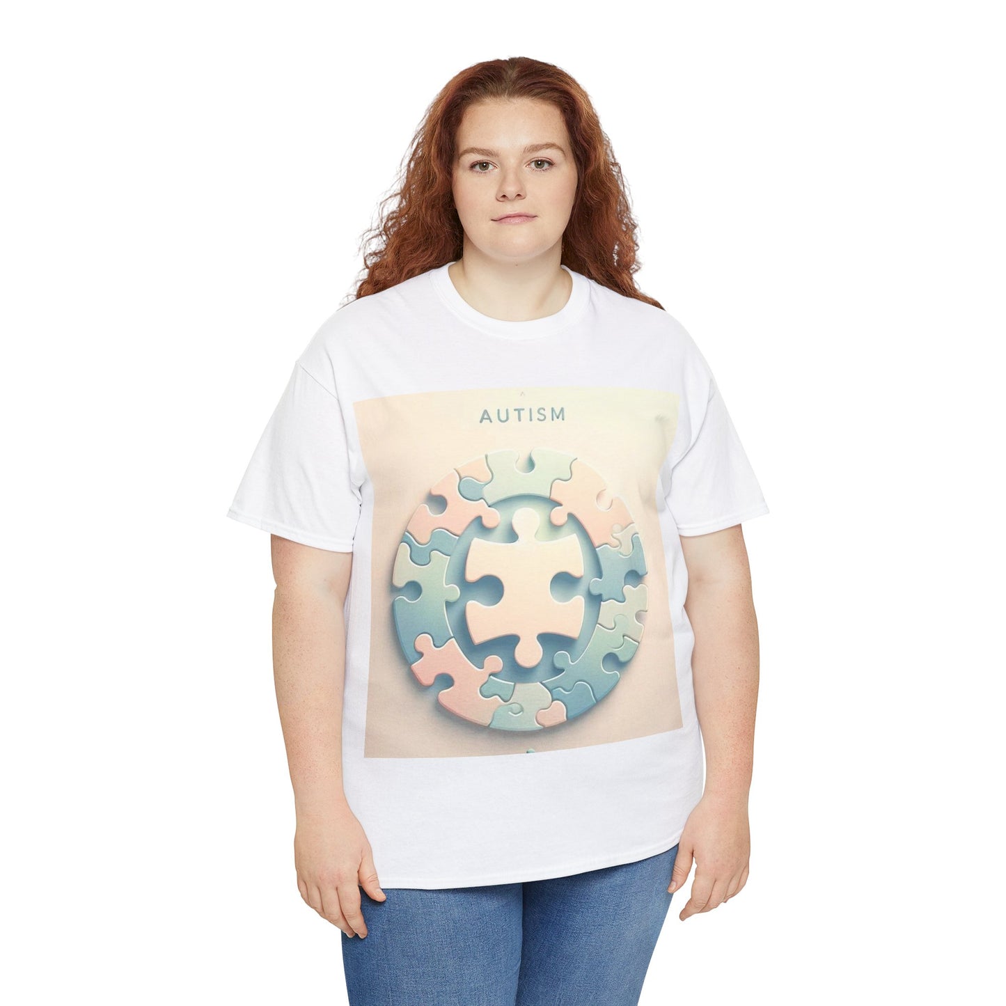 Autism Circle Unisex Heavy Cotton Tee