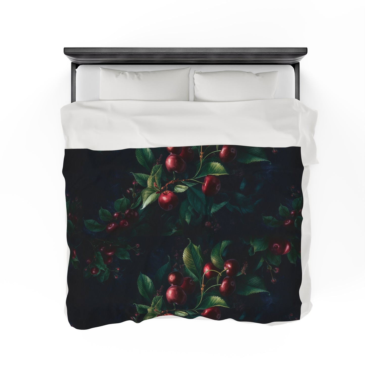 Black Cherry Velveteen Plush Blanket