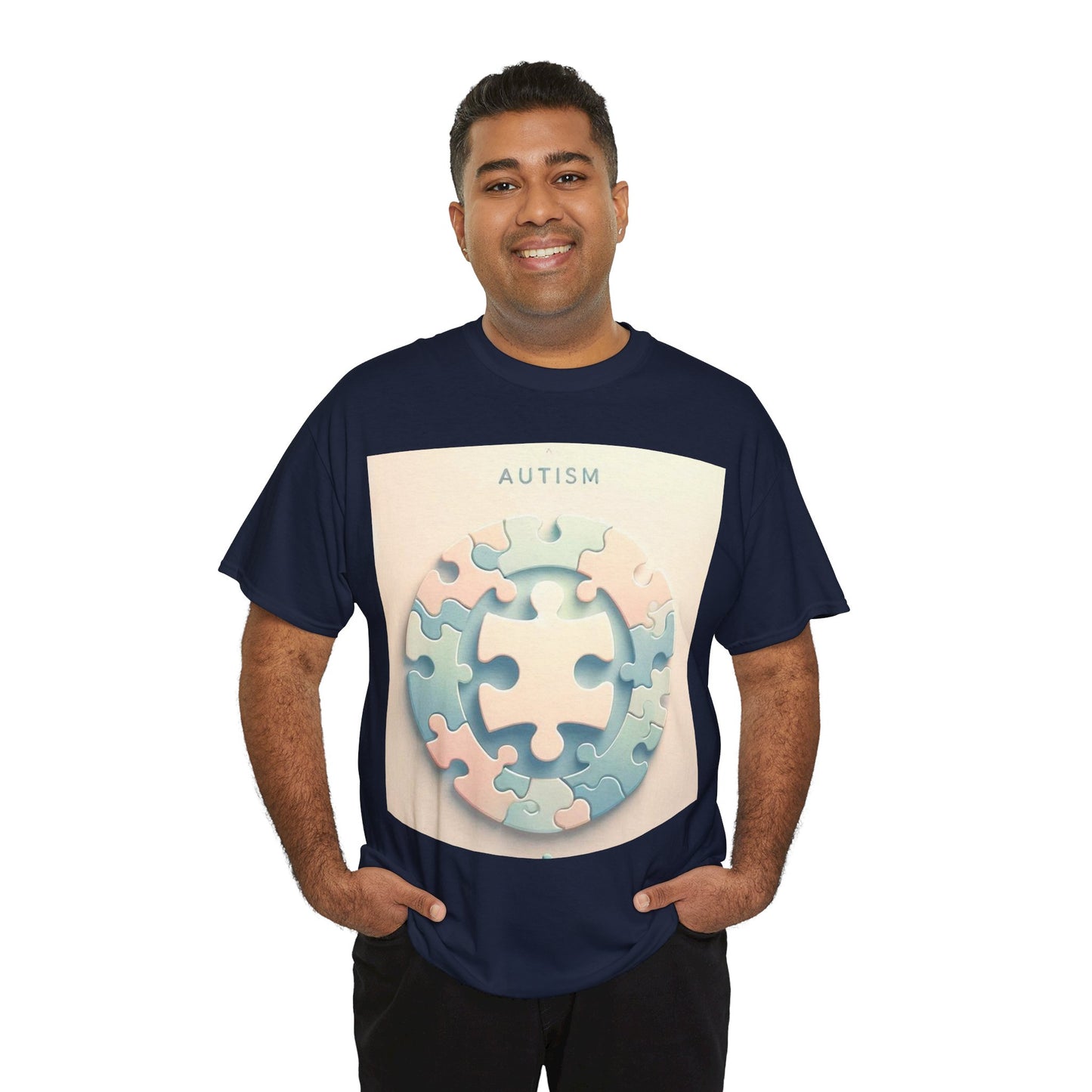 Autism Circle Unisex Heavy Cotton Tee